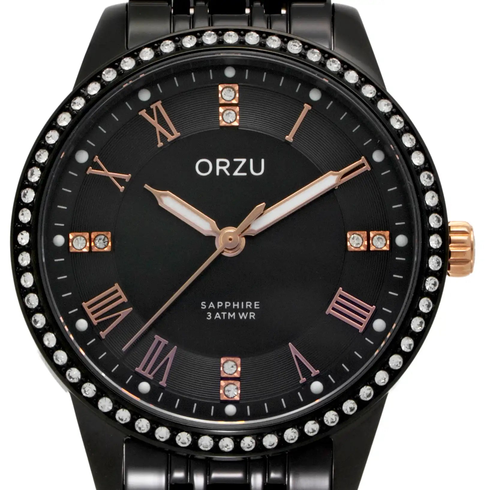 ORZU Analog Black Dial Women's Watch