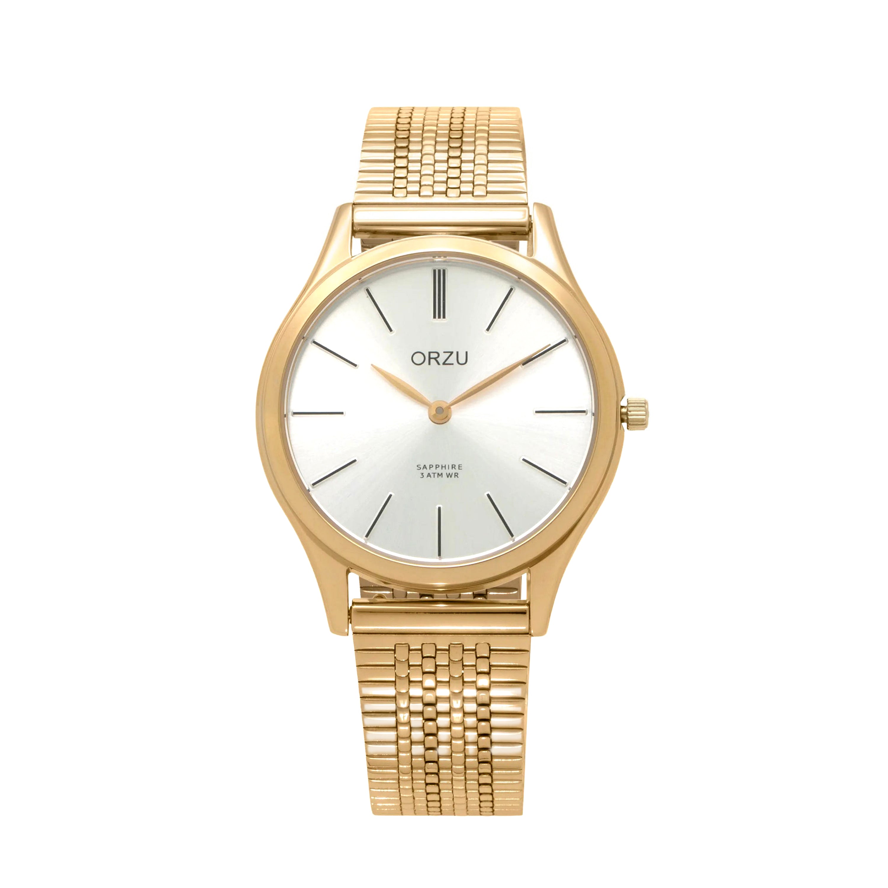 ORZU Analog White Dial Women's Watch