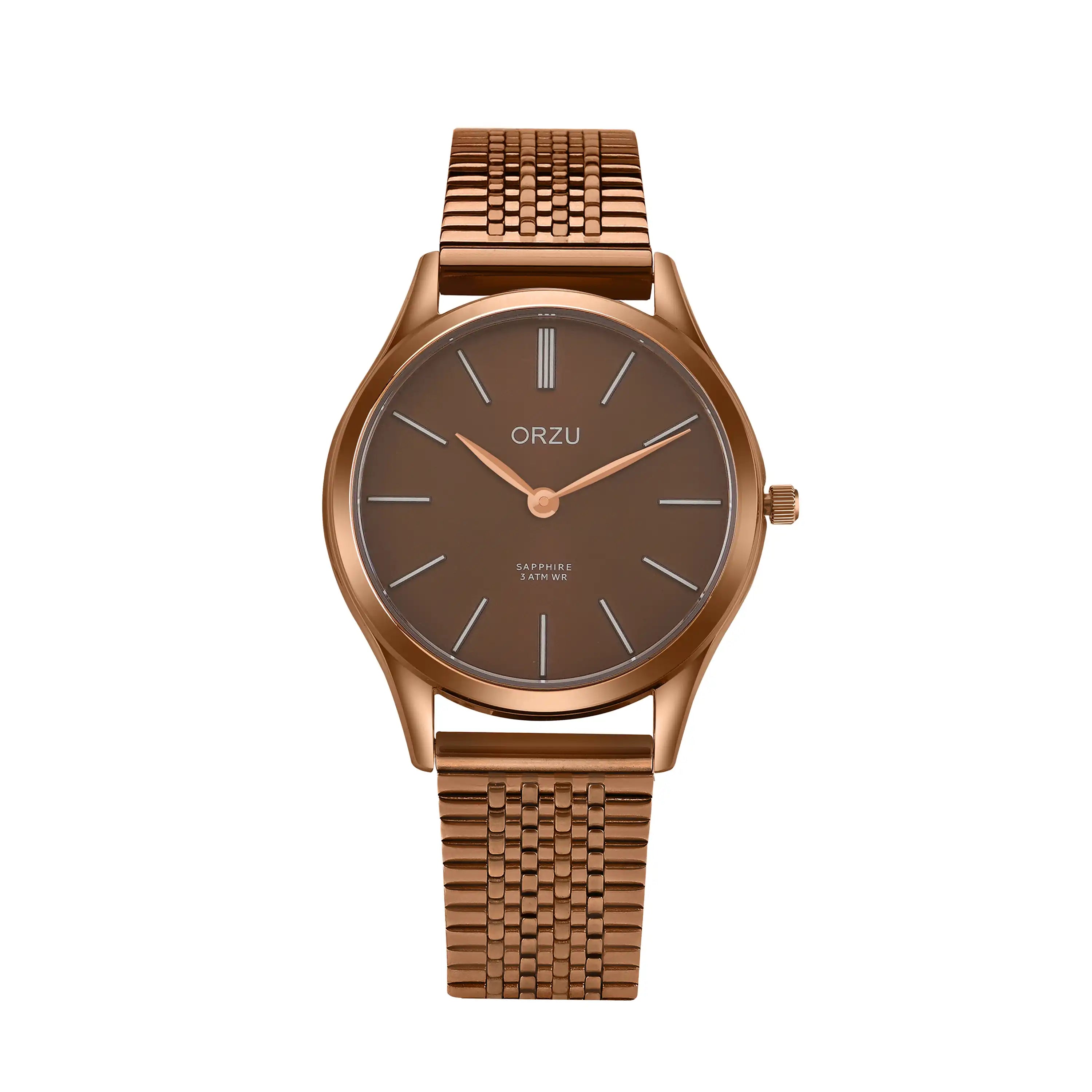 ORZU Analog Brown Dial Women's Watch