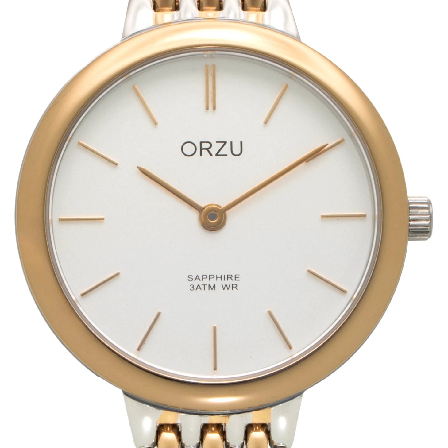 ORZU Analog White Dial Women's Watch