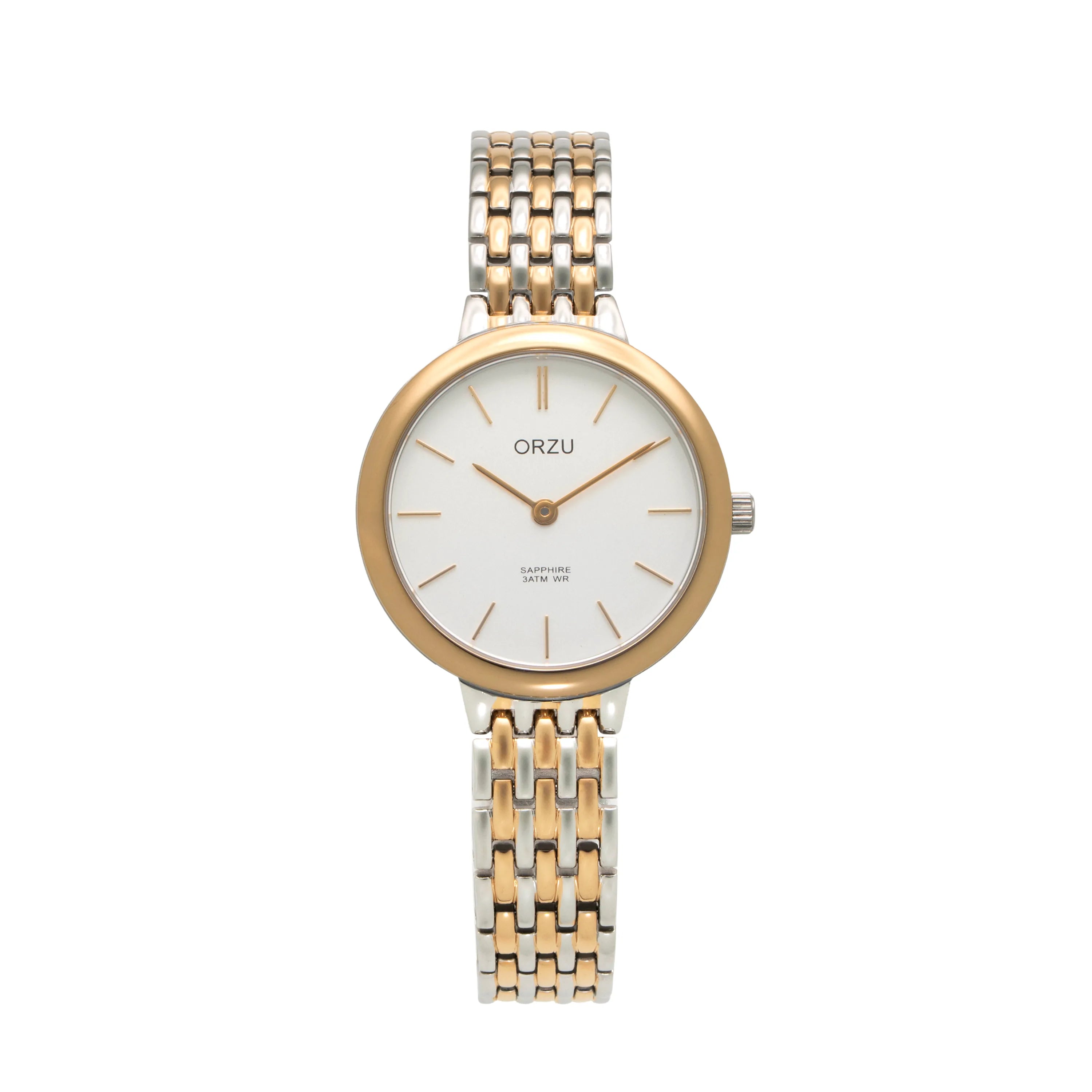 ORZU Analog White Dial Women's Watch
