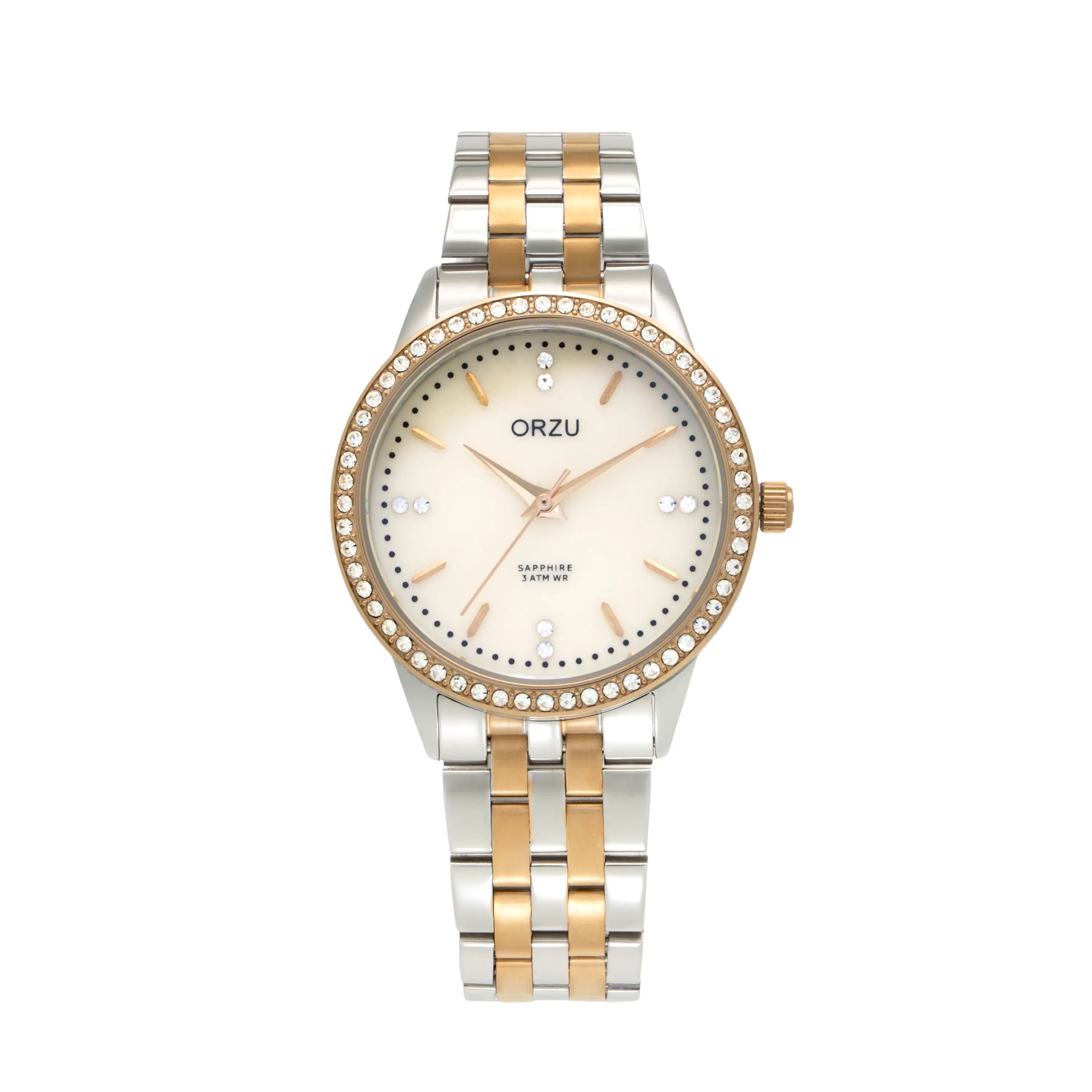 ORZU Analog White Dial Women's Watch