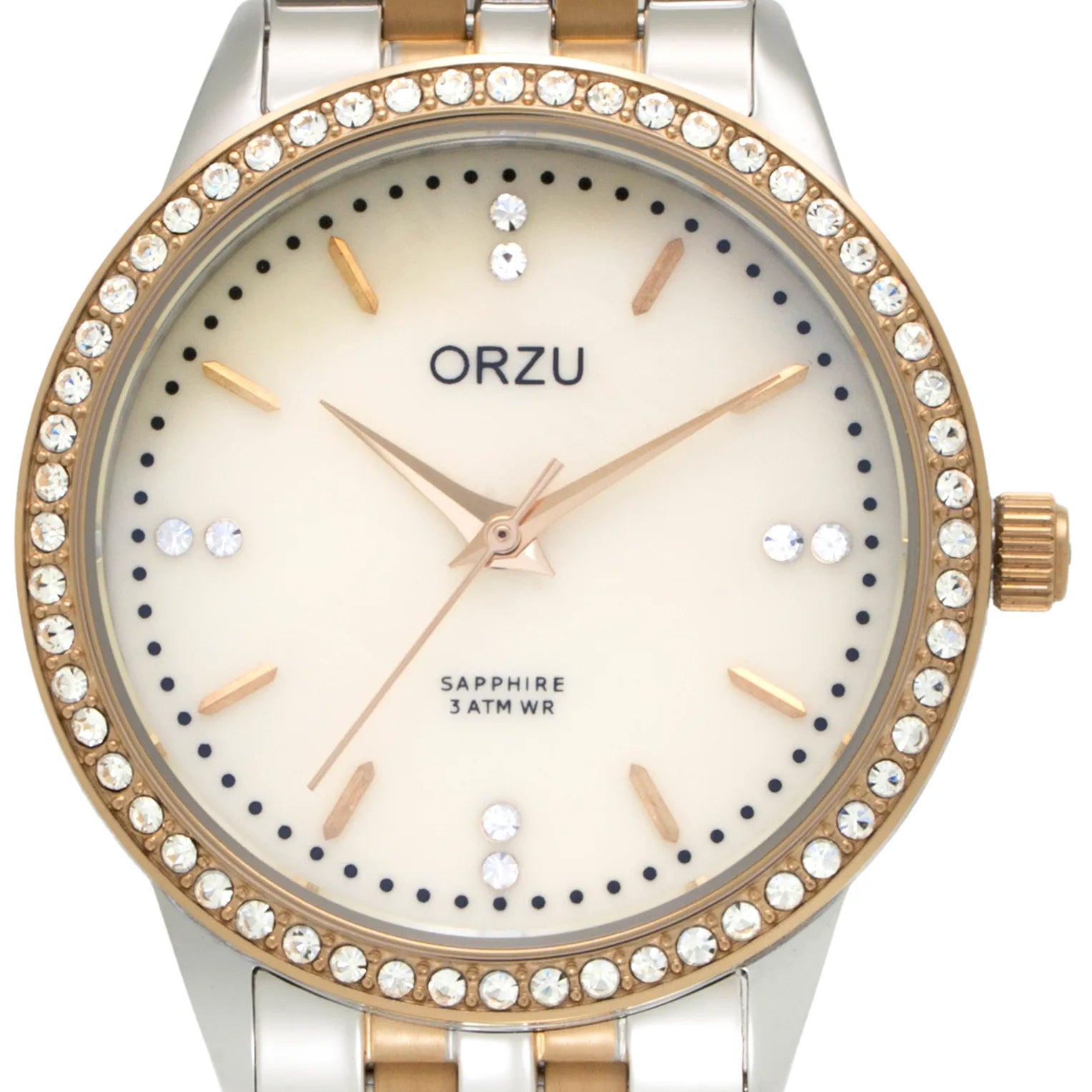 ORZU Analog White Dial Women's Watch