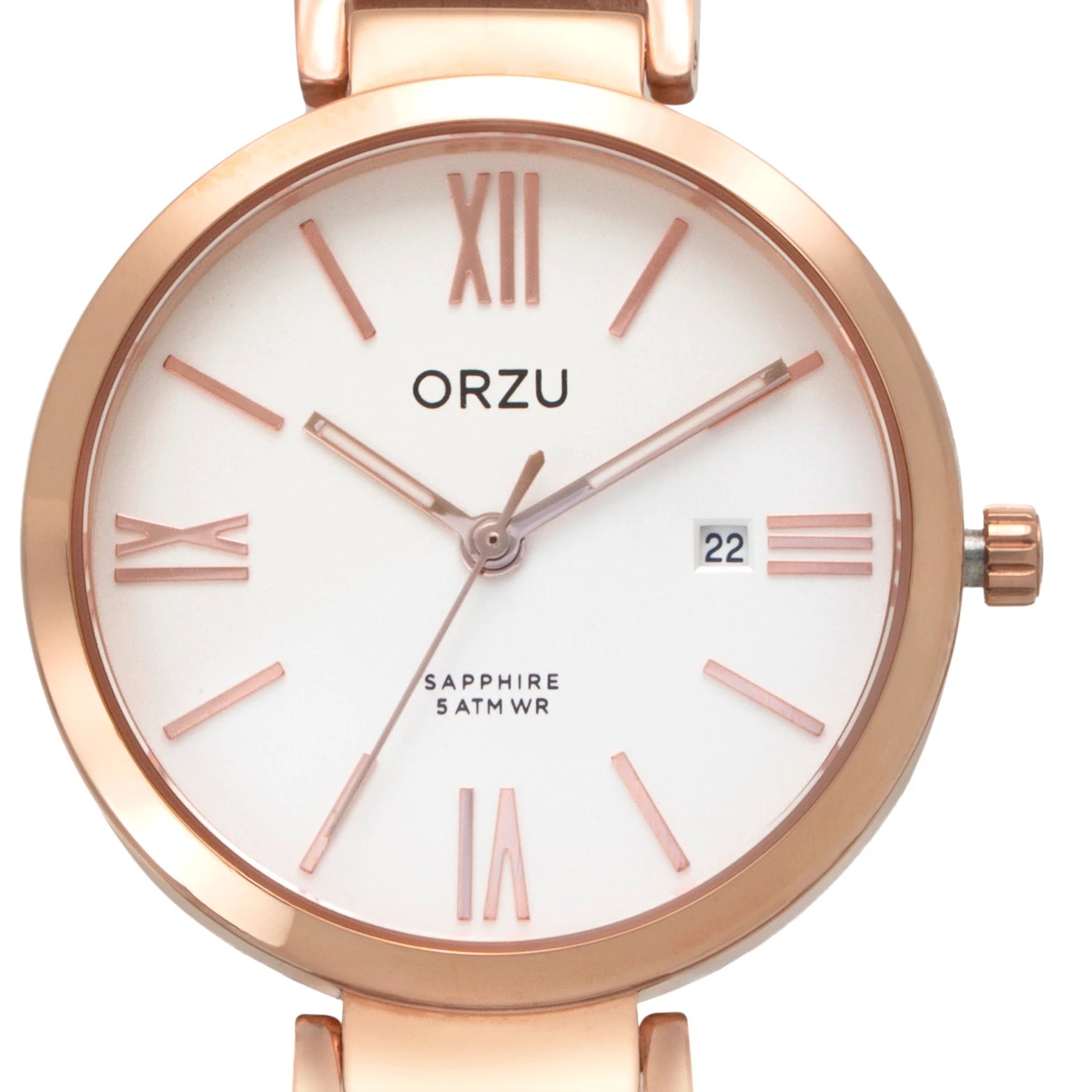 ORZU Analog White Dial Women's Watch