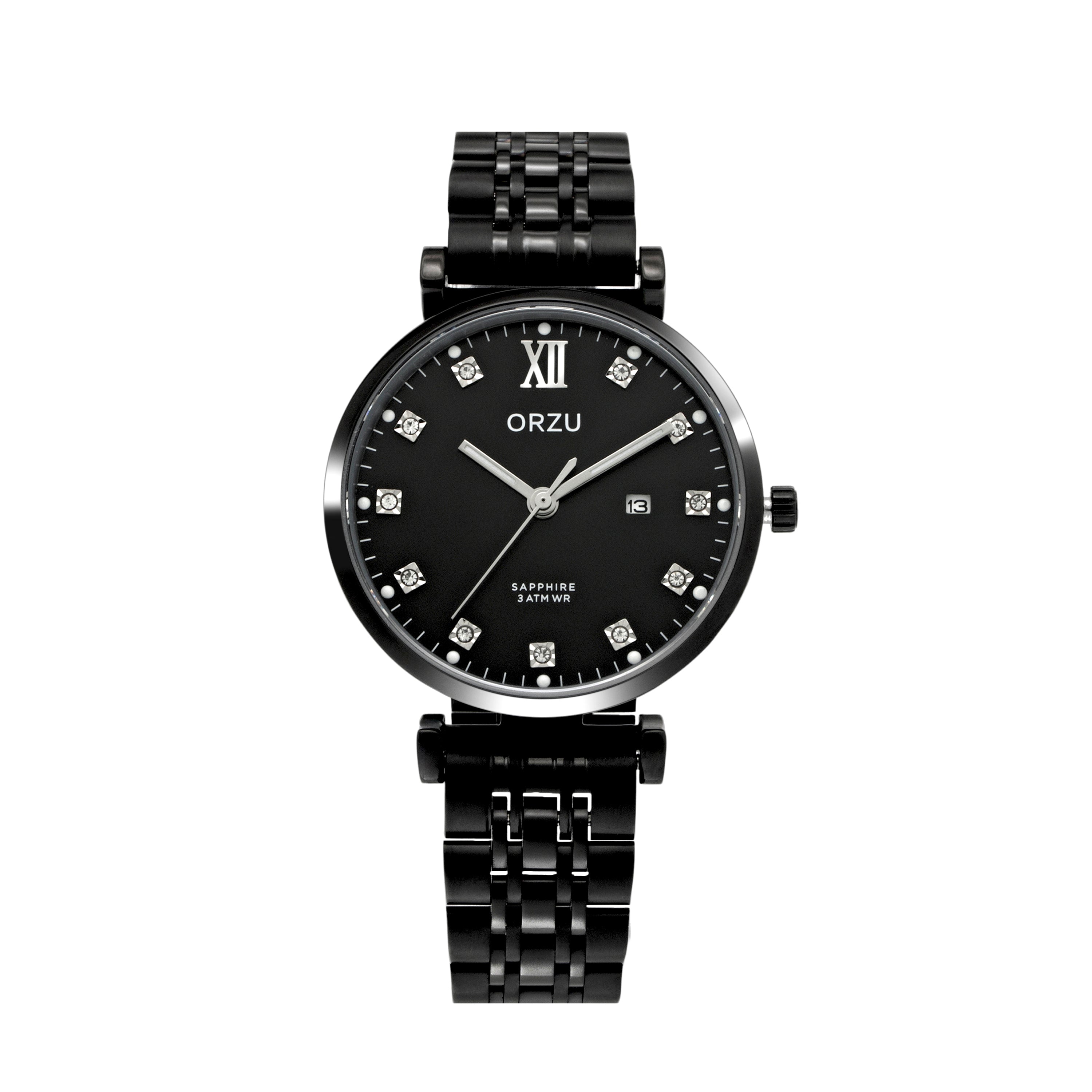 ORZU Analog Black Dial Women's Watch