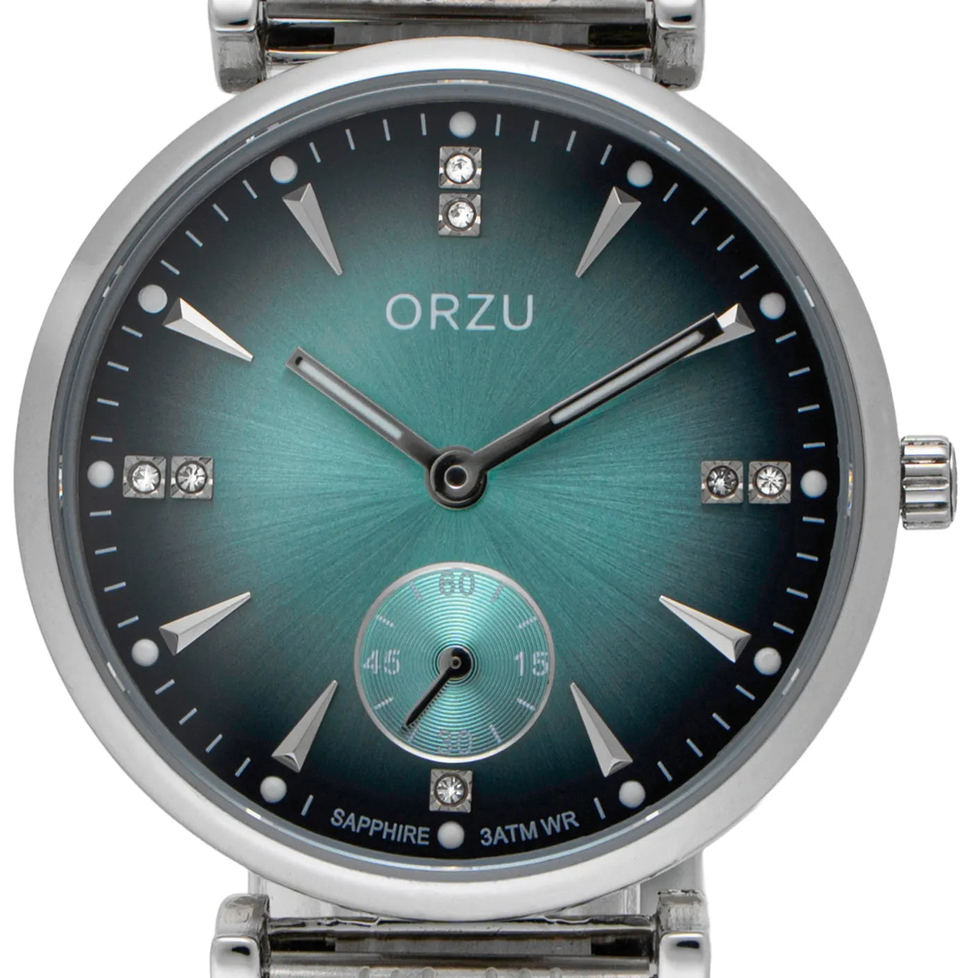 ORZU Analog Off Set Blue Dial Women's Watch