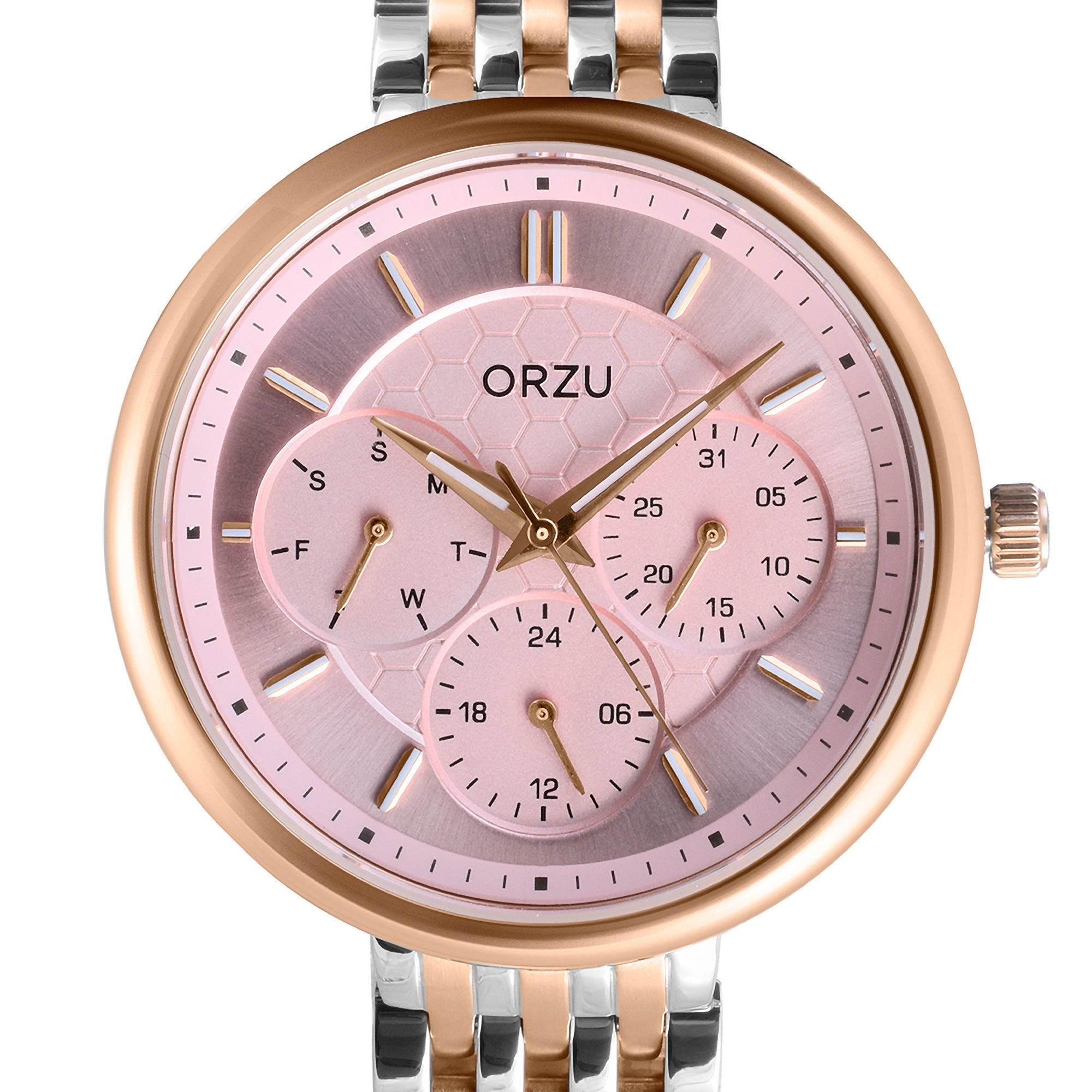 ORZU Multifunction Pink Dial Women's Watch