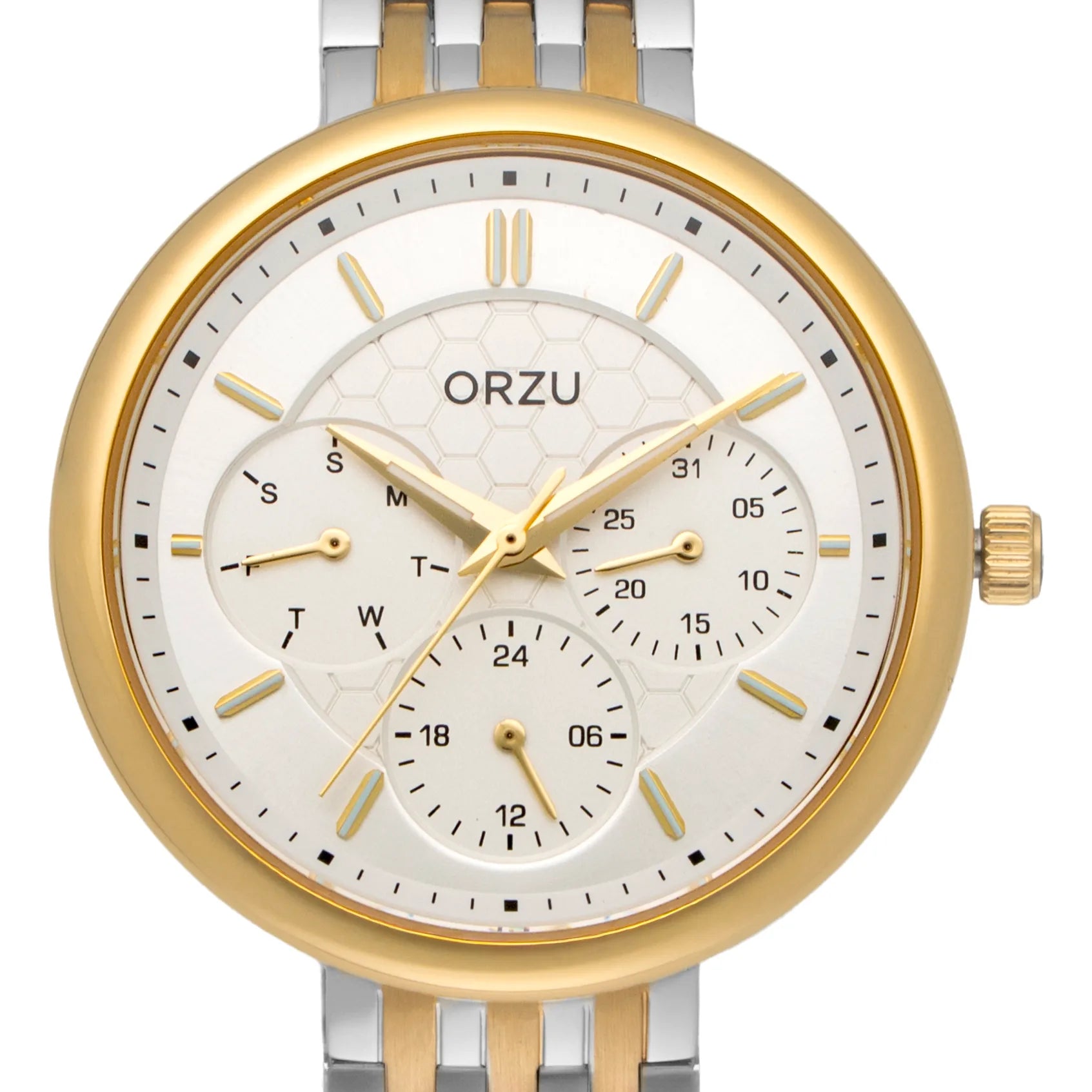 ORZU Multifunction Silver Dial Women's Watch