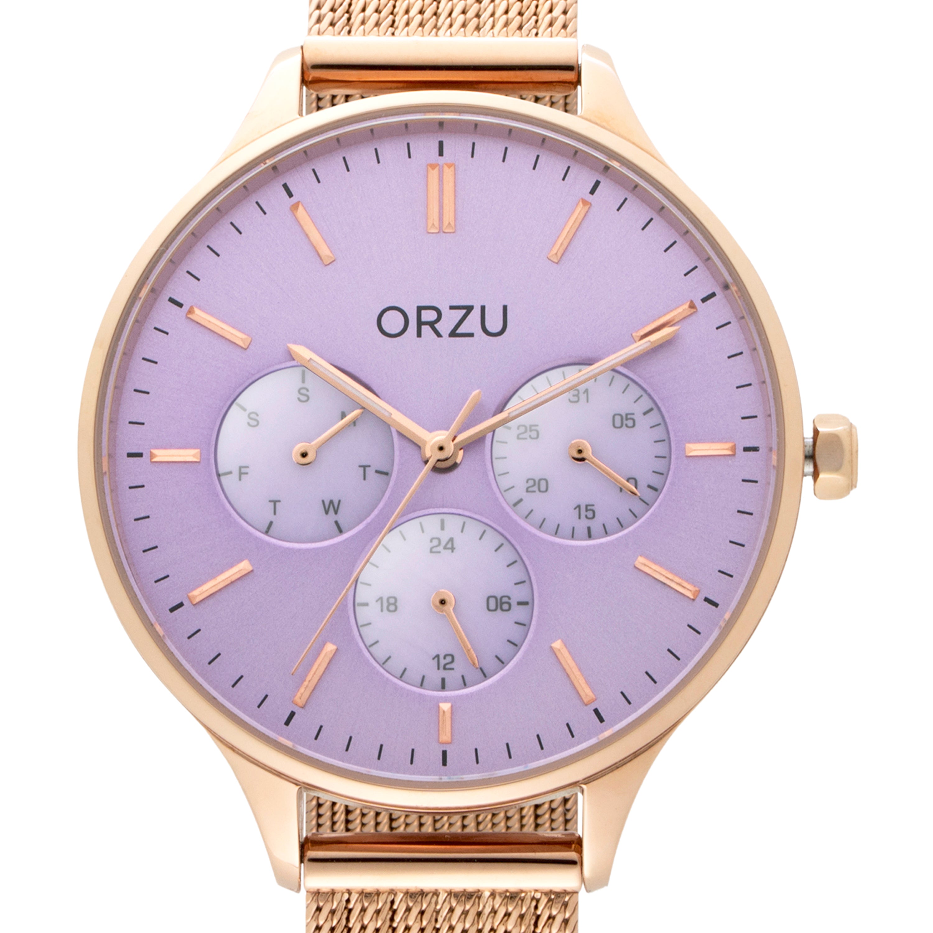 ORZU Multifunction Purple Dial Women's Watch