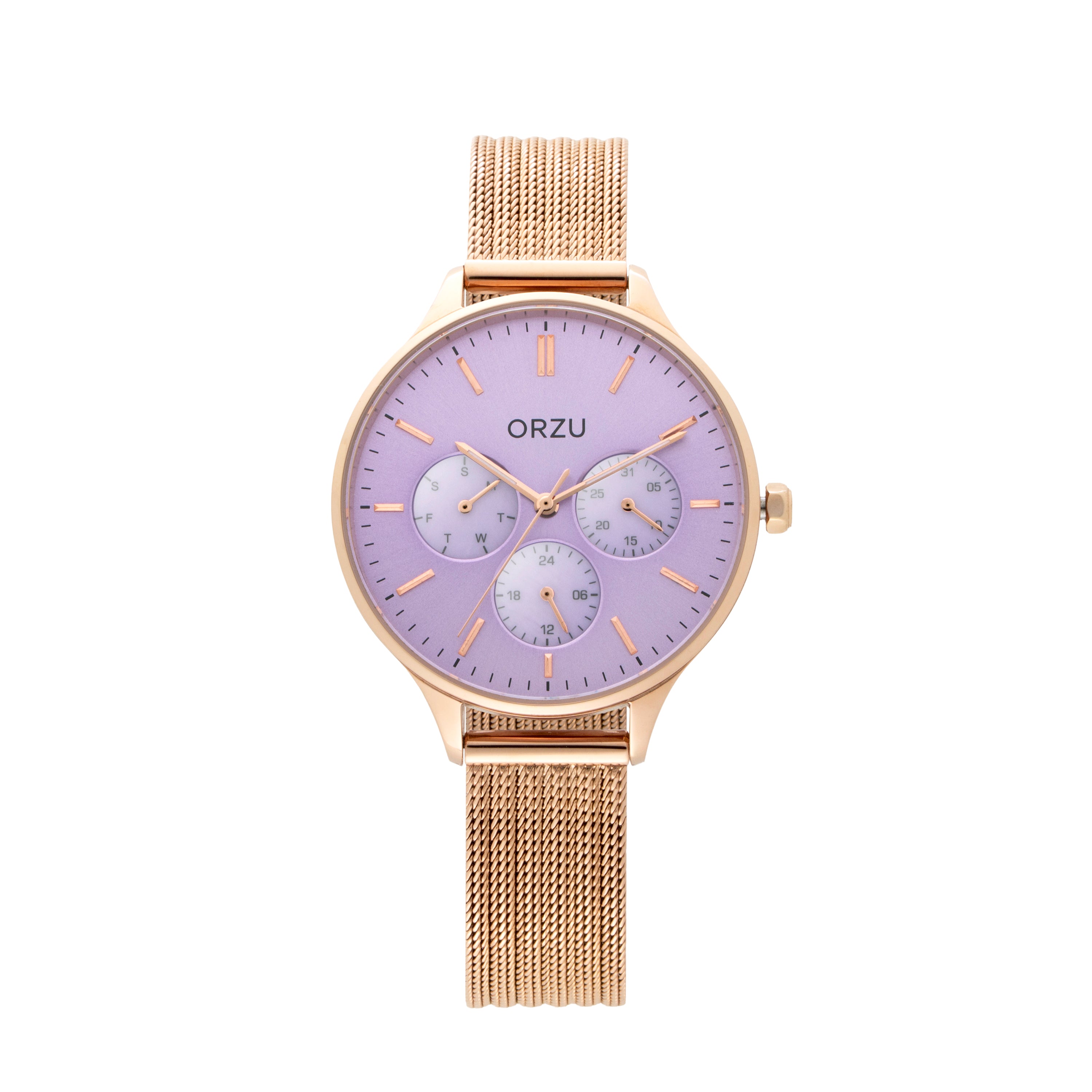 ORZU Multifunction Purple Dial Women's Watch