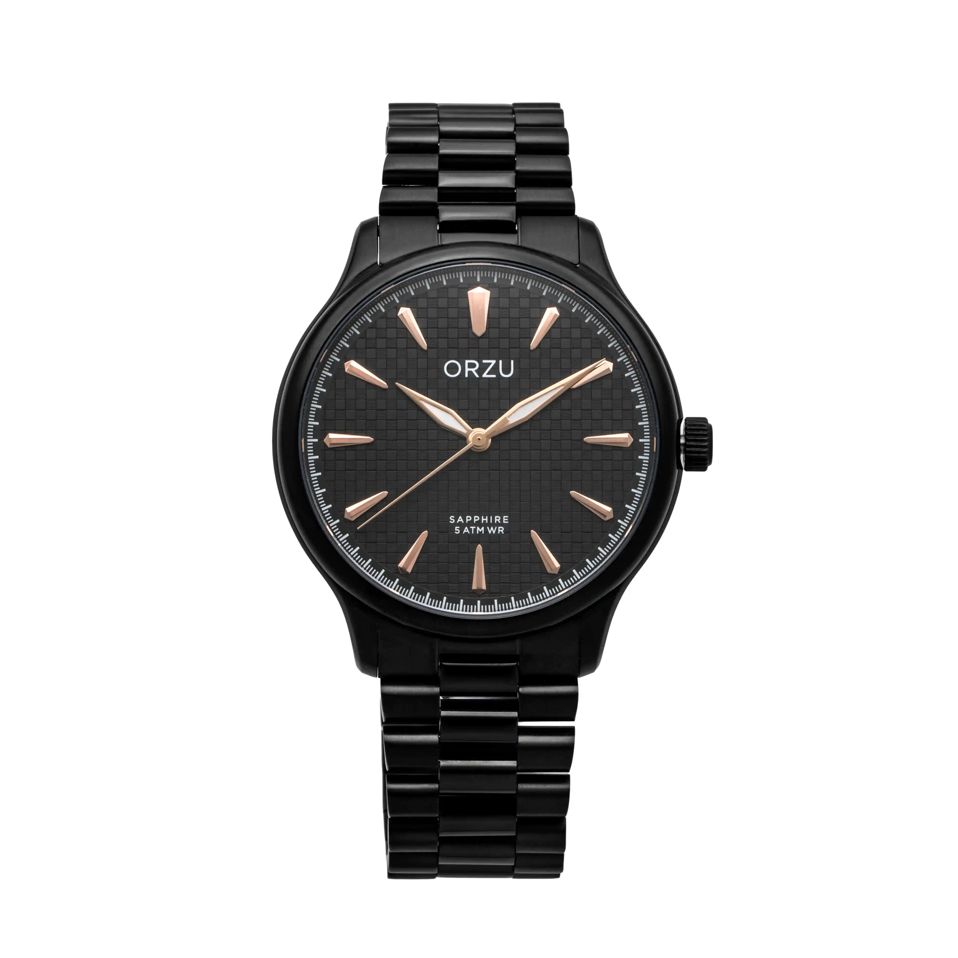 ORZU Analog Black Dial Men's Watch
