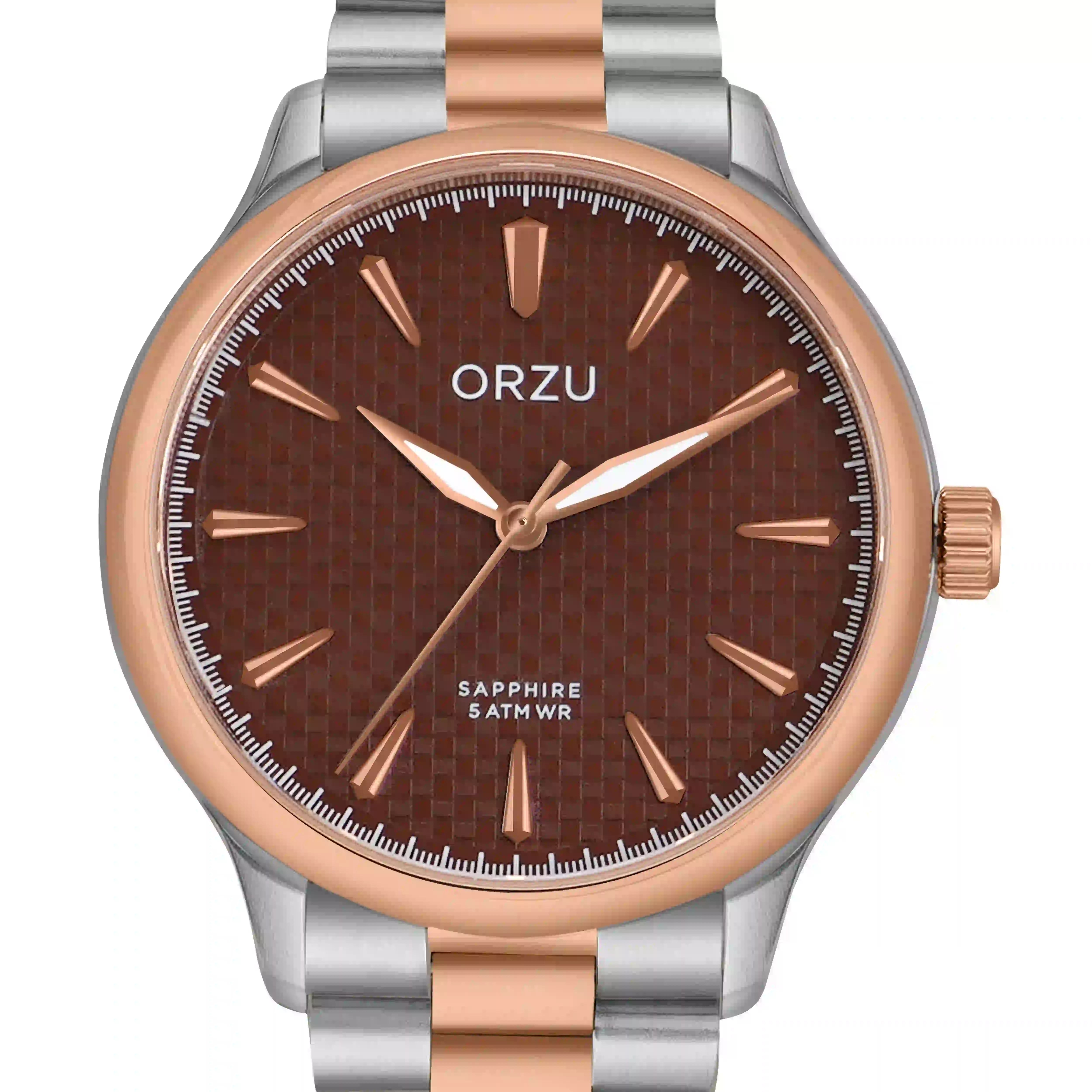 ORZU Analog Brown Dial Men's Watch