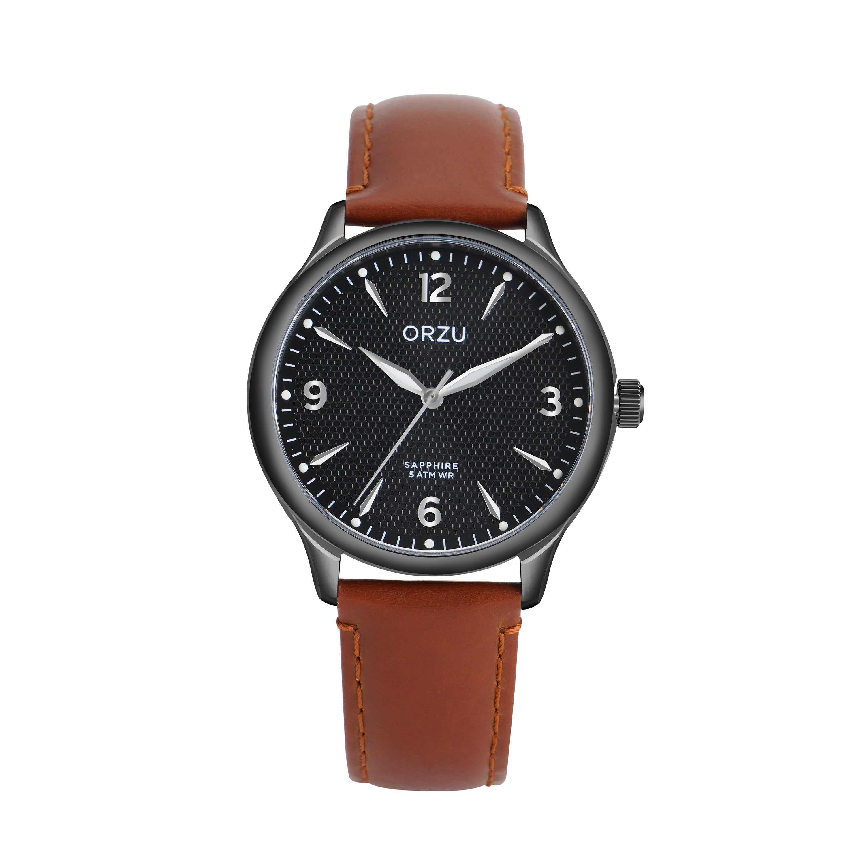 ORZU Analog Black Dial Men's Watch