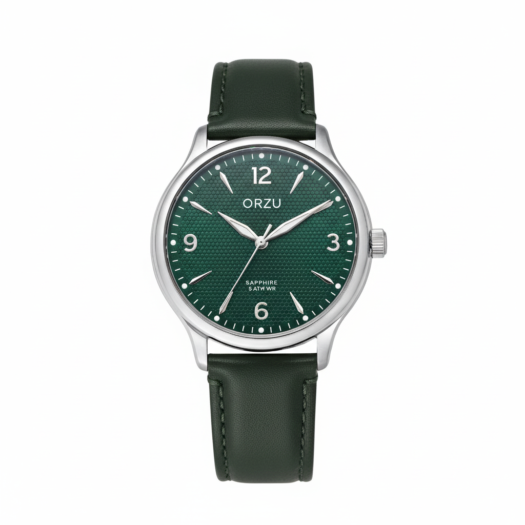 ORZU Analog Green Dial Men's Watch