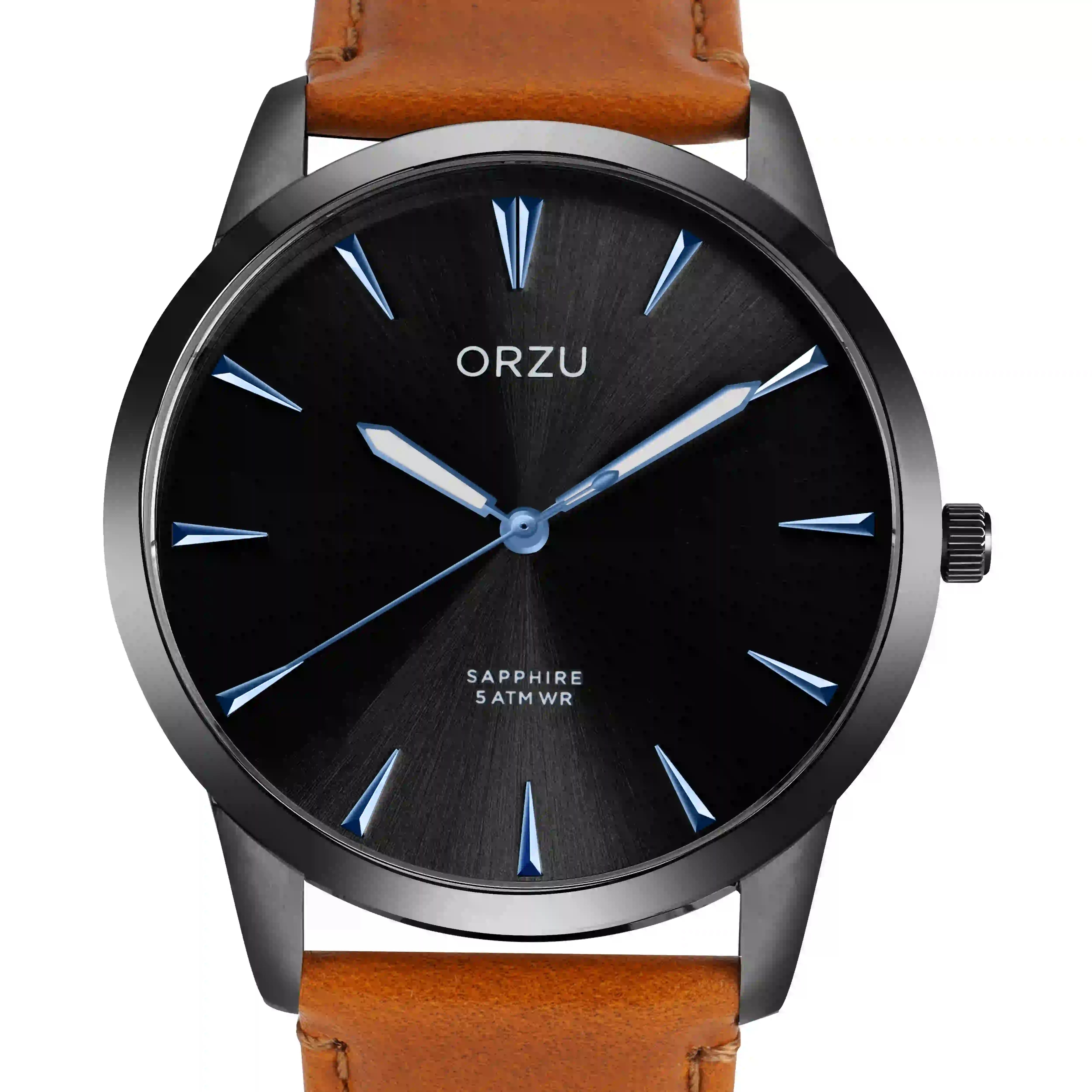 ORZU Analog Black Dial Men's Watch