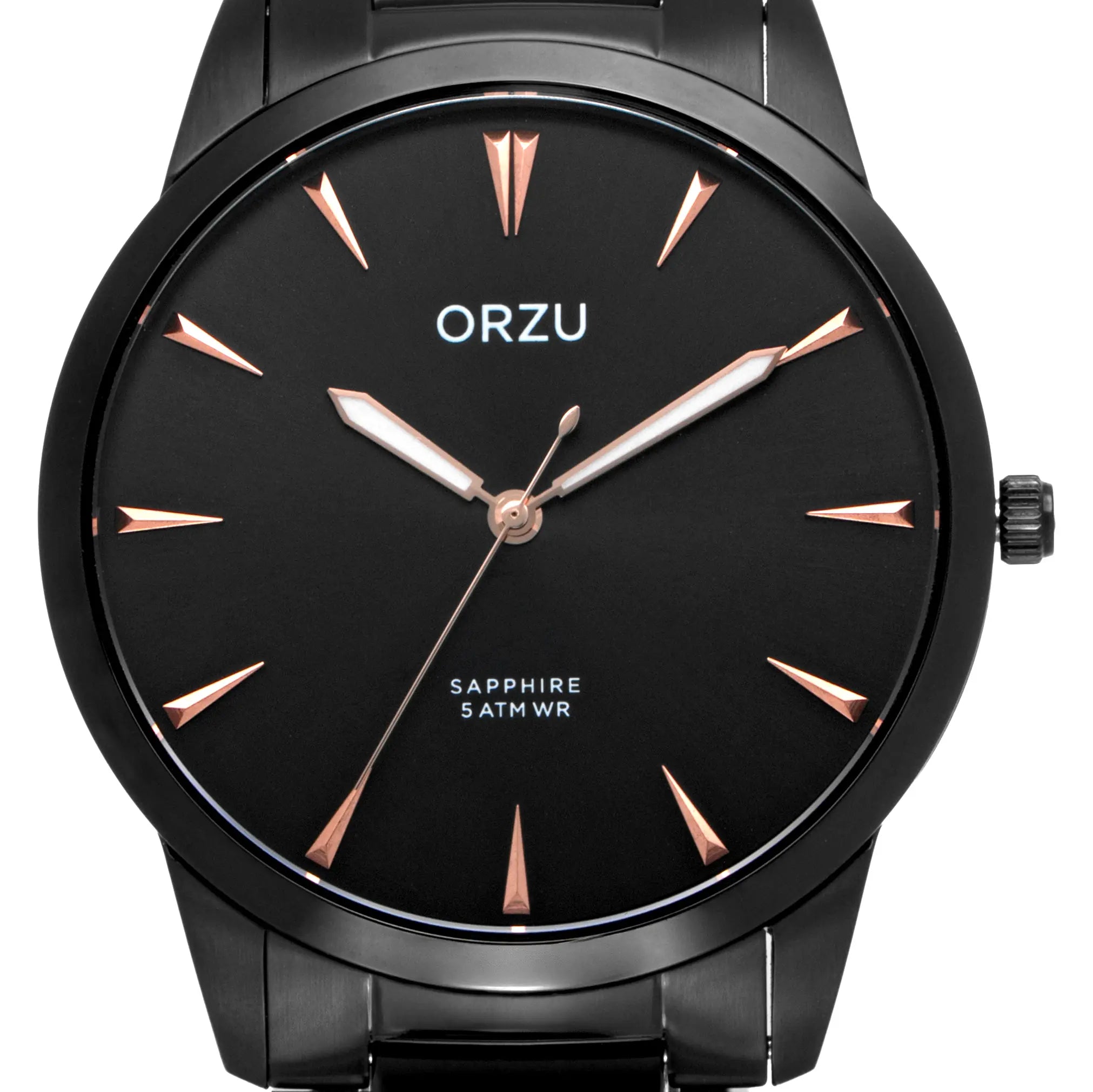 ORZU Analog Black Dial Men's Watch
