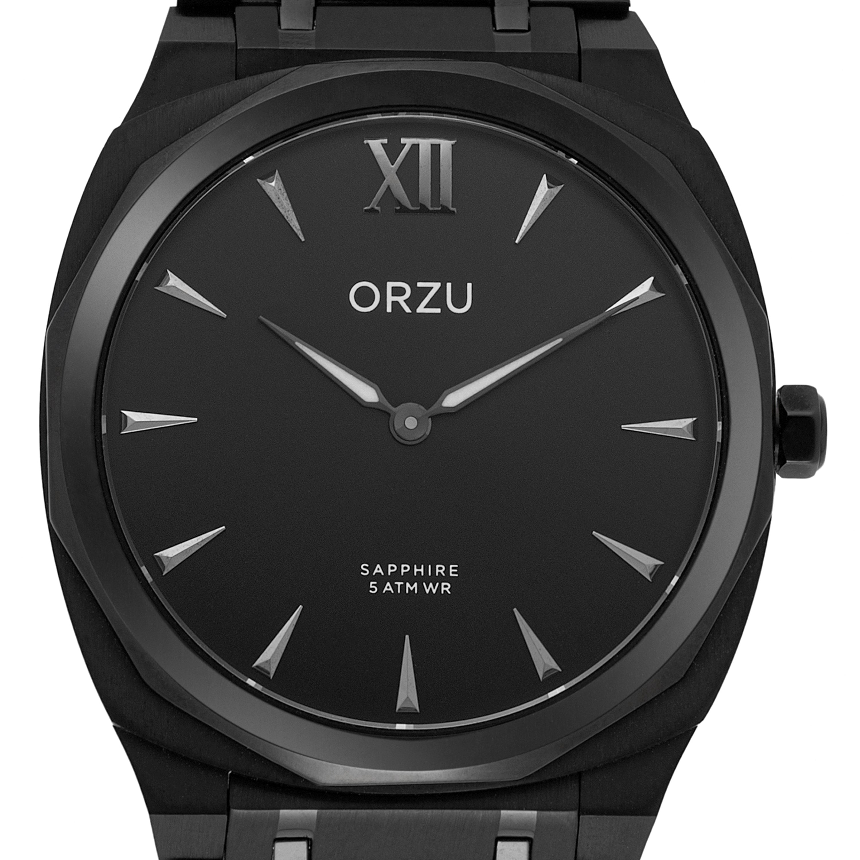 ORZU Analog Black Dial Men's Watch