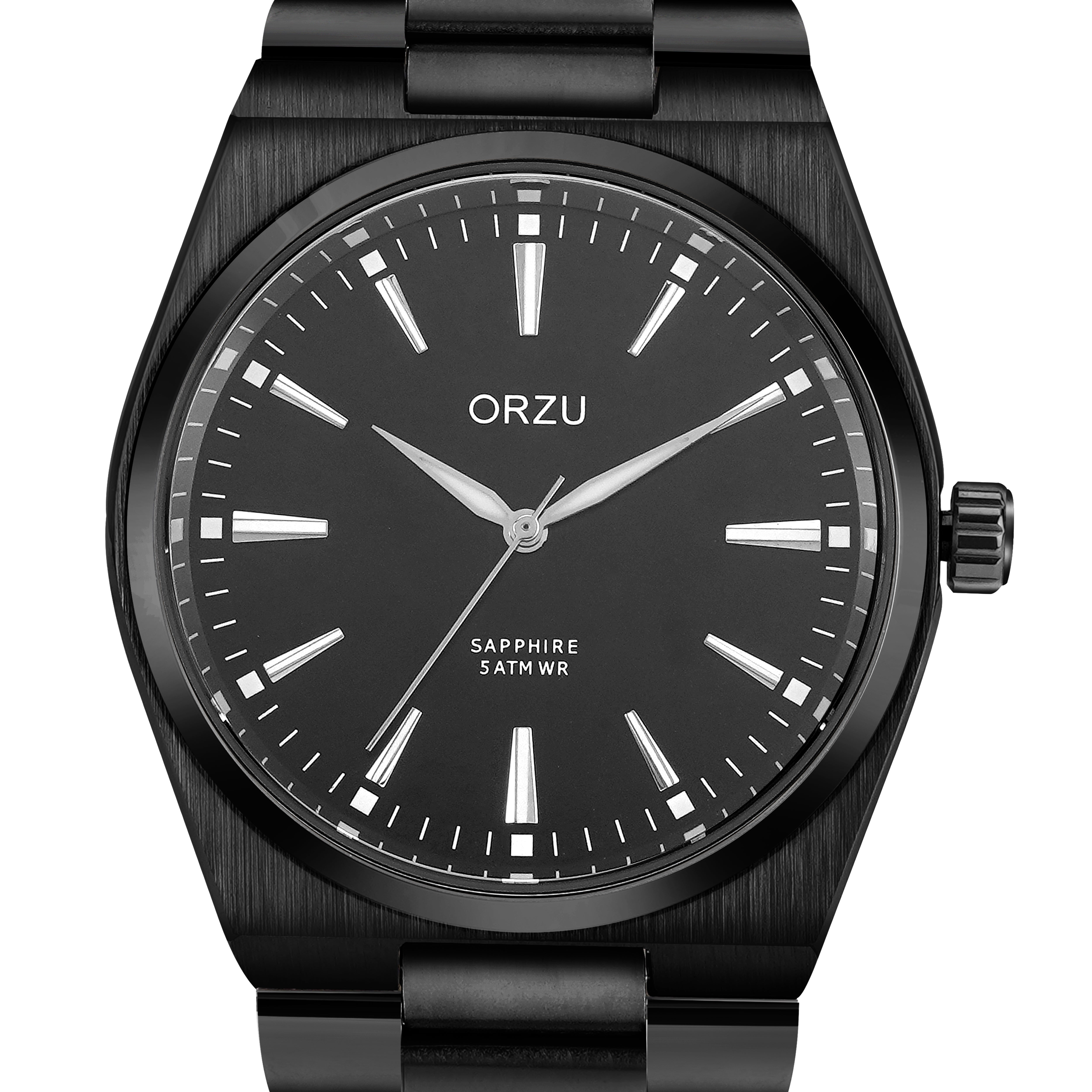 ORZU Analog Black Dial Men's Watch