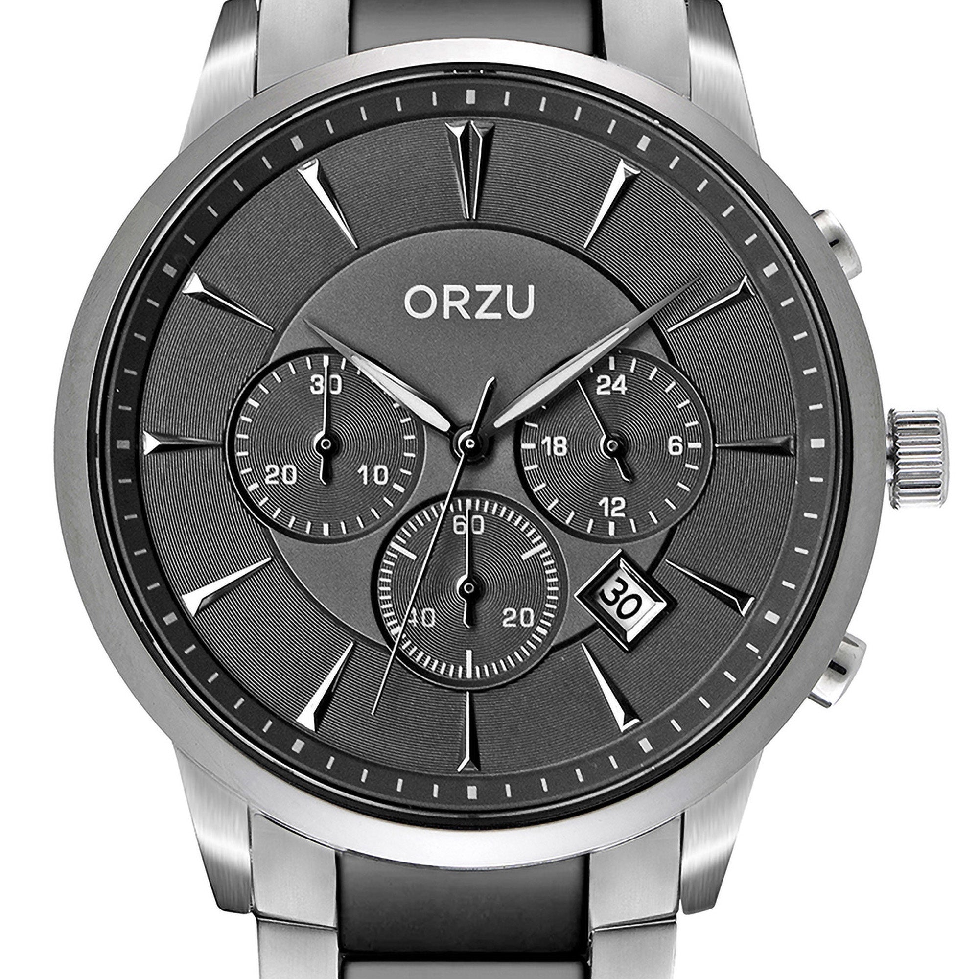 ORZU Chronograph Black Dial Men's Watch