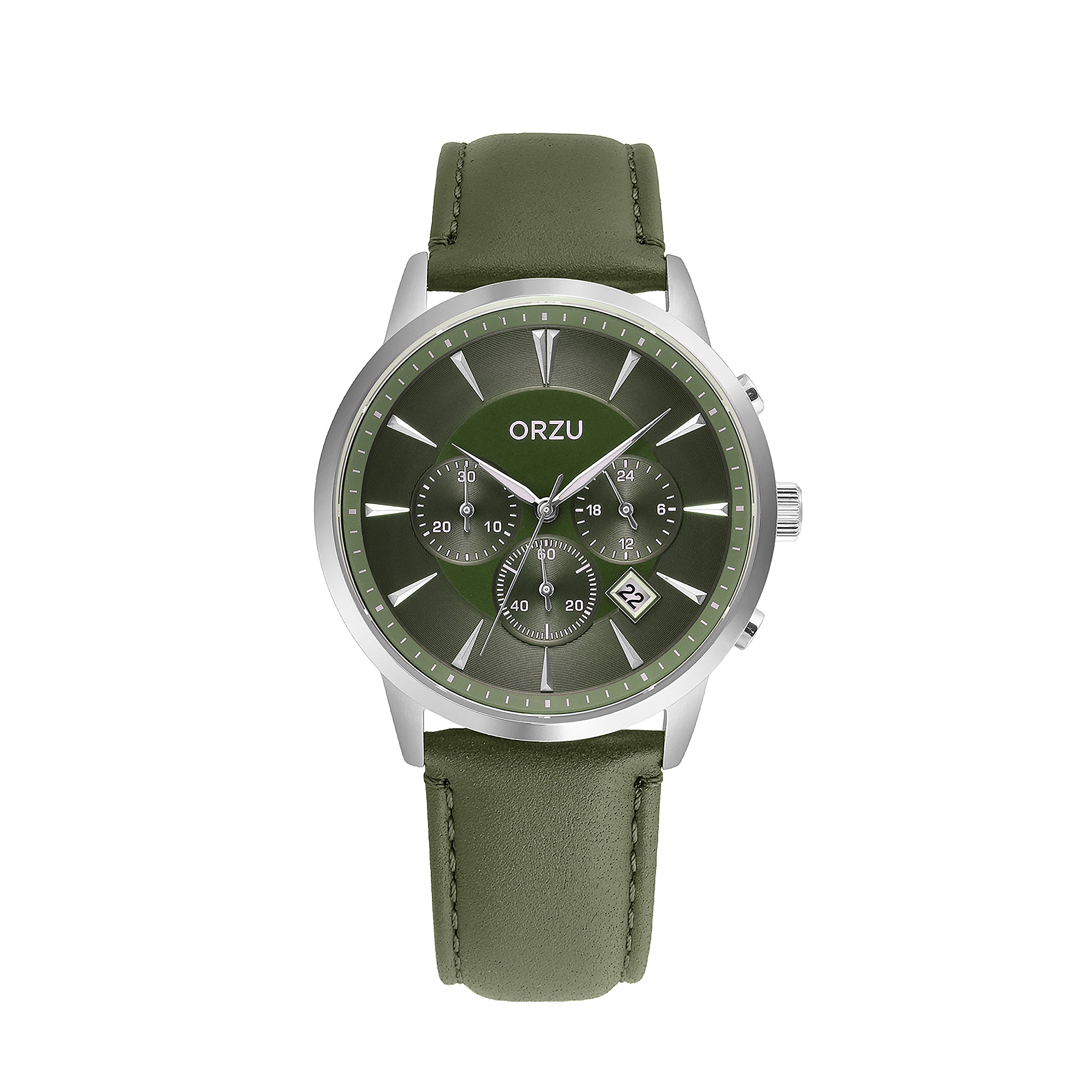 ORZU Chronograph Green Dial Men's Watch