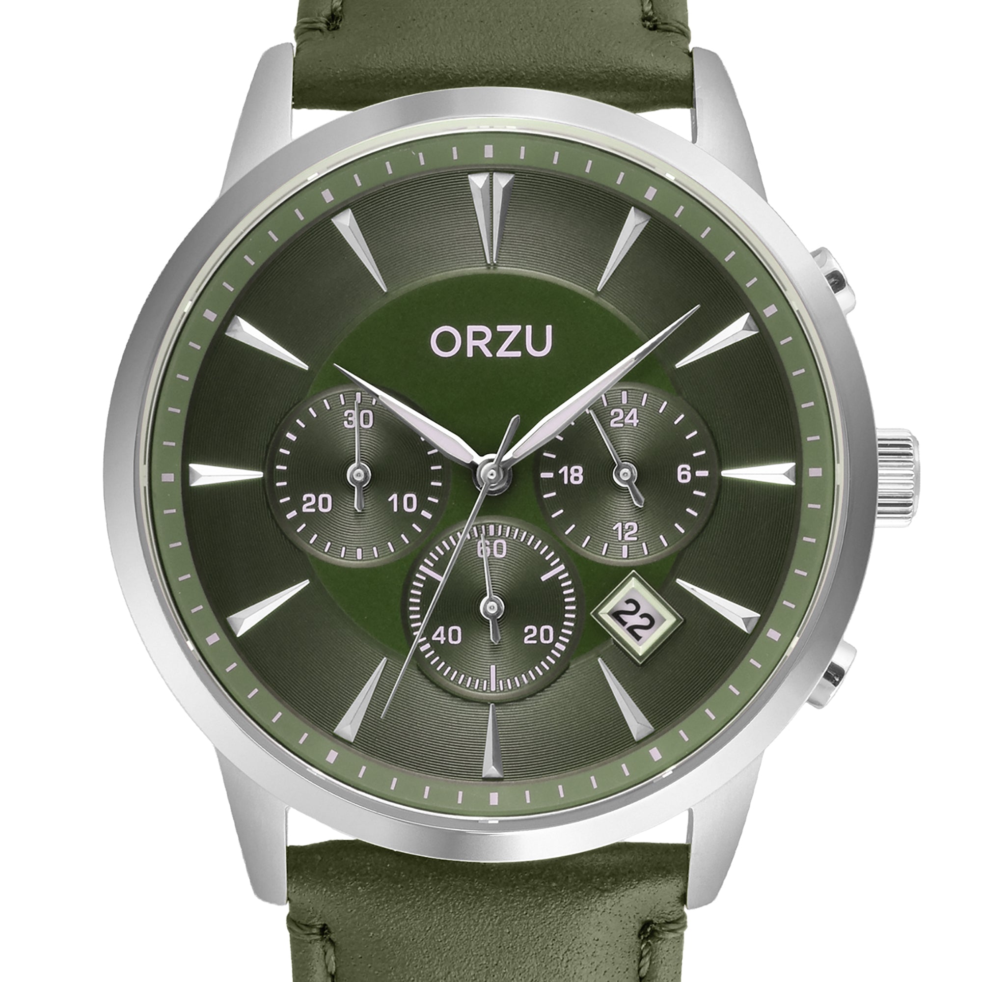 ORZU Chronograph Green Dial Men's Watch