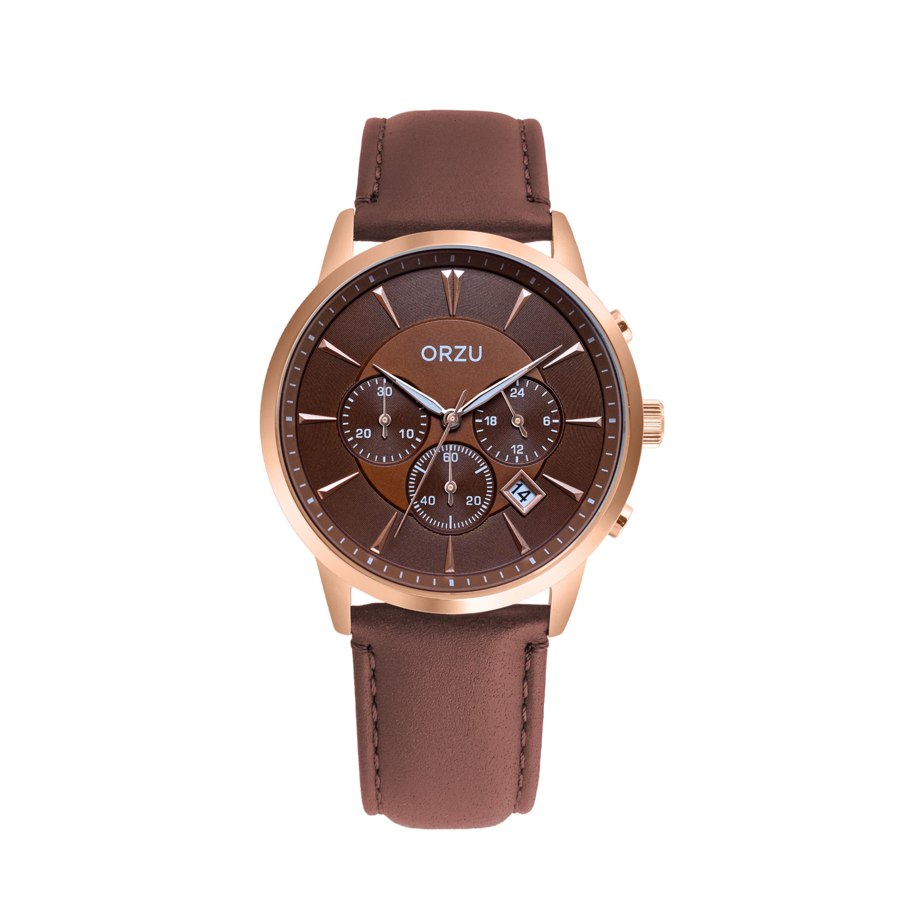 ORZU Chronograph Brown Dial Men's Watch