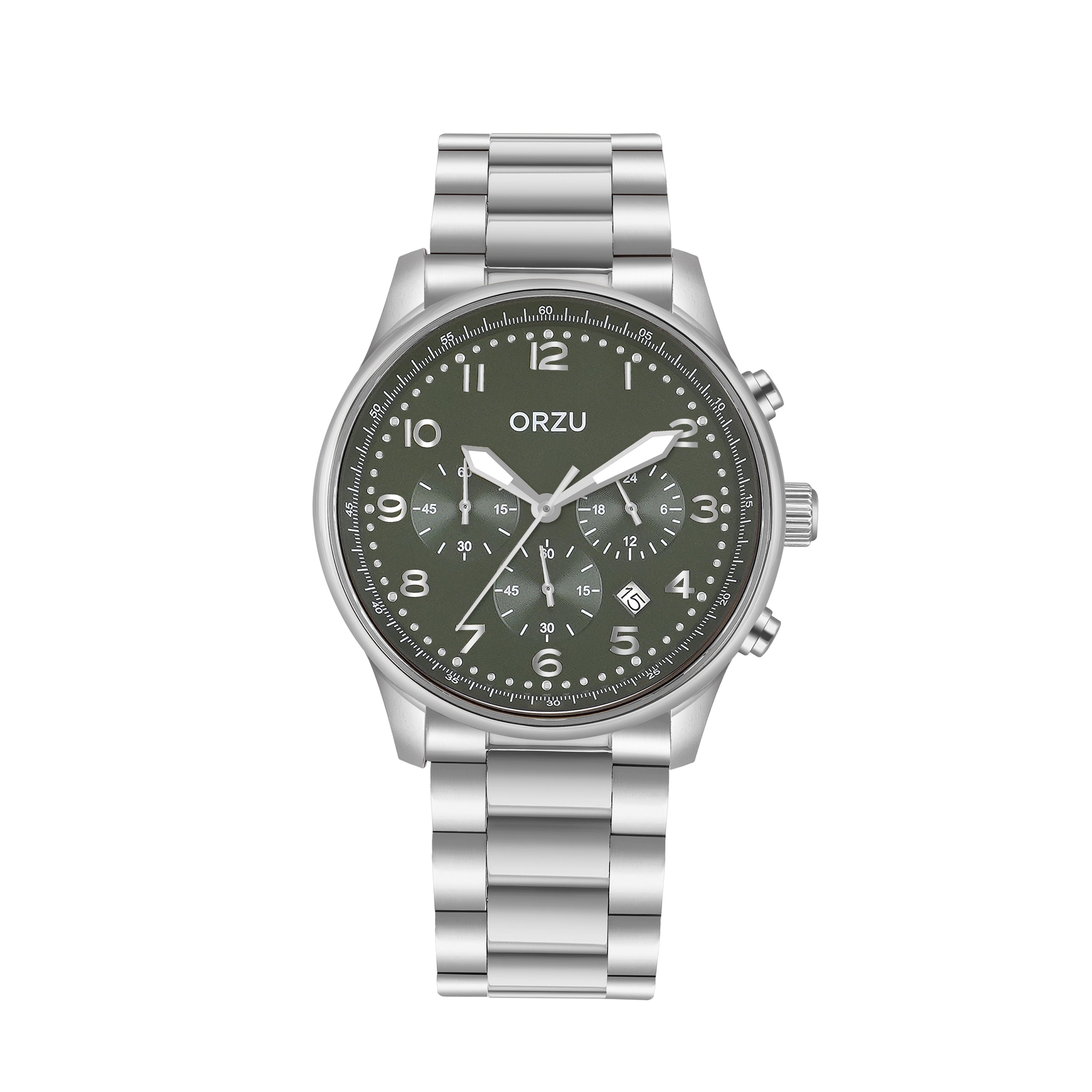 ORZU Chronograph Green Dial Men's Watch