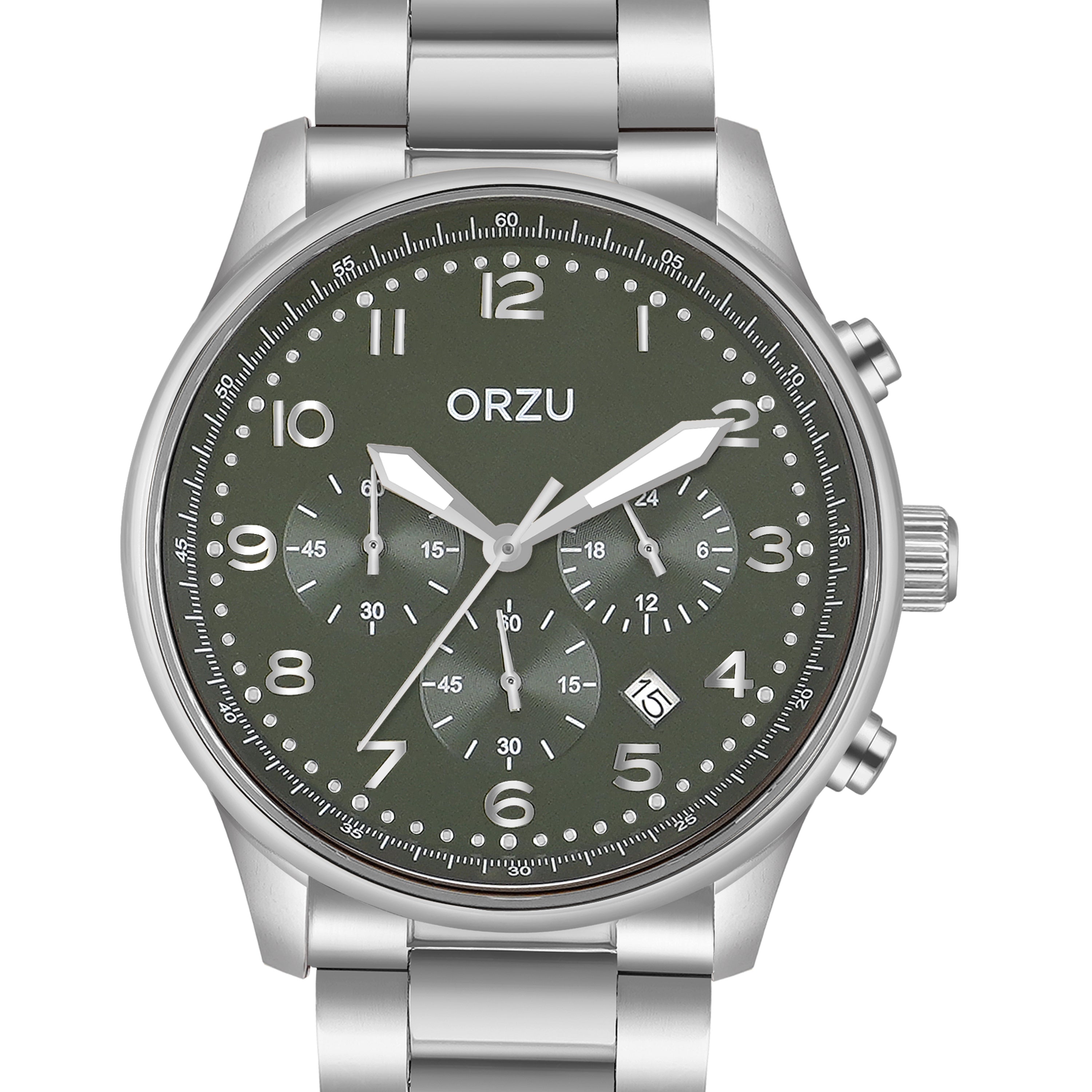 ORZU Chronograph Green Dial Men's Watch