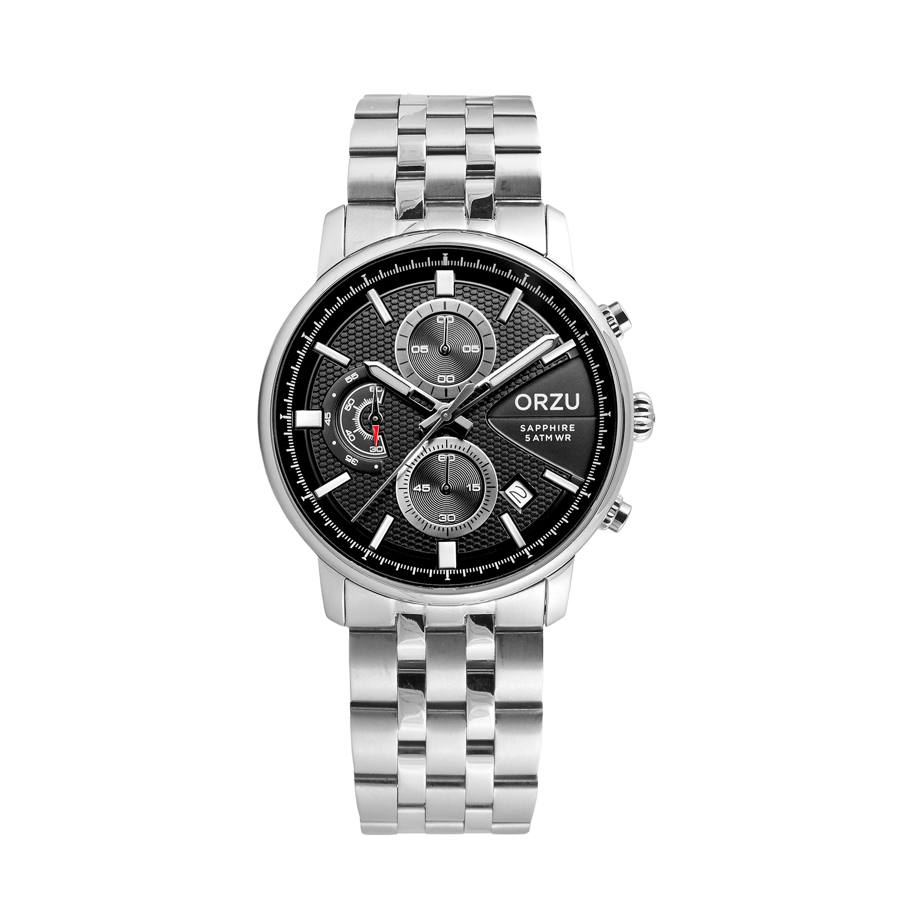ORZU Chronograph Black Dial Men's Watch