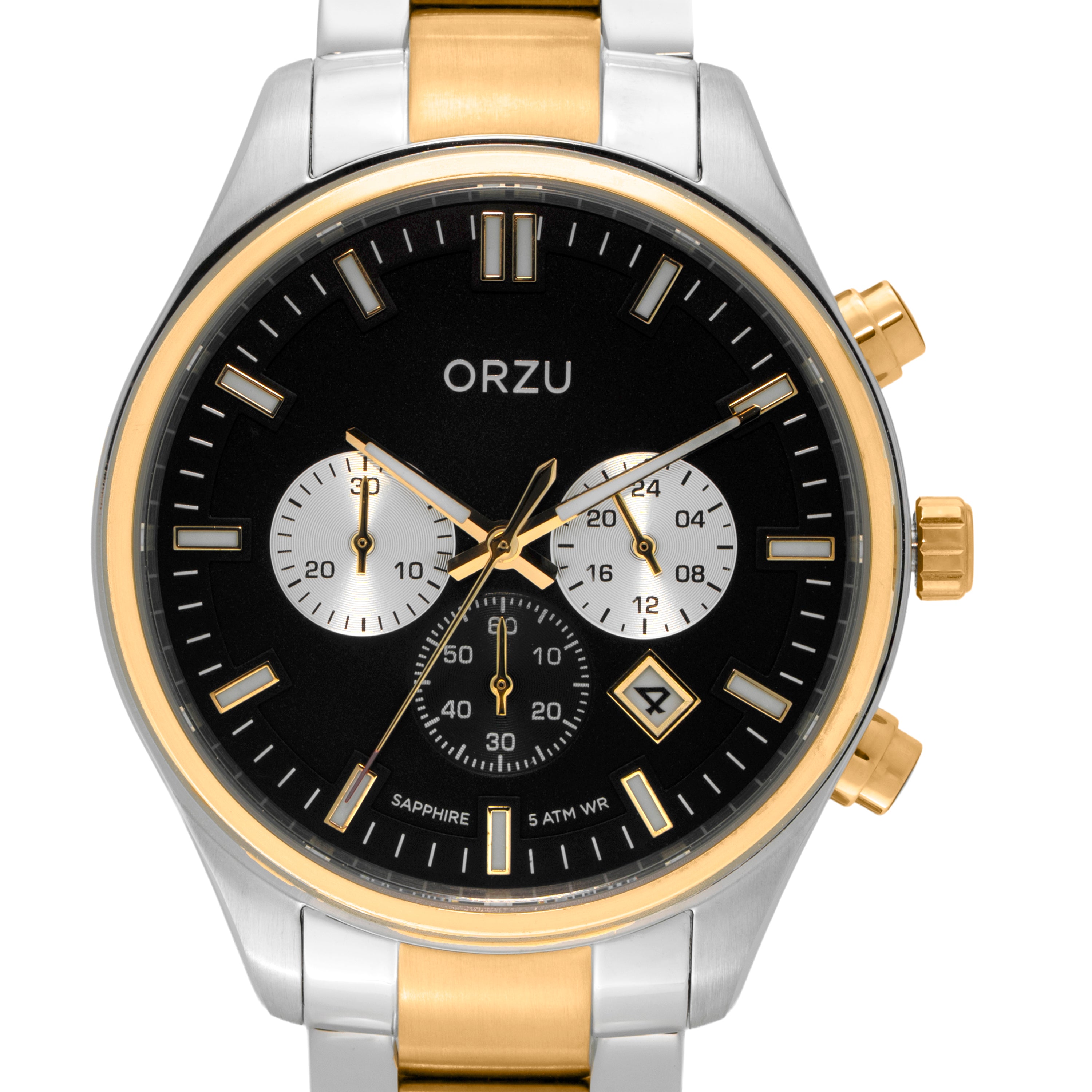 ORZU Chronograph Black Dial Men's Watch