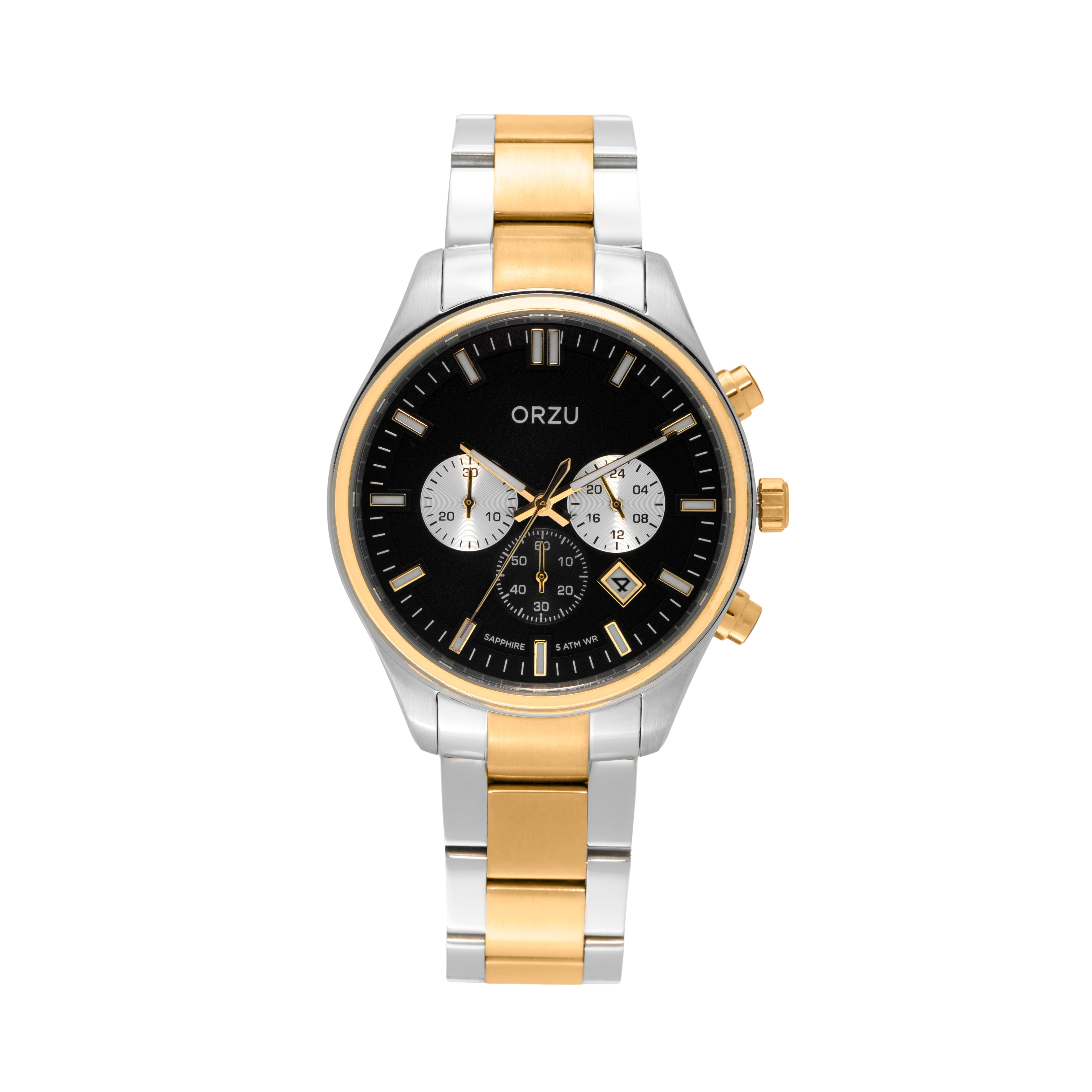 ORZU Chronograph Black Dial Men's Watch