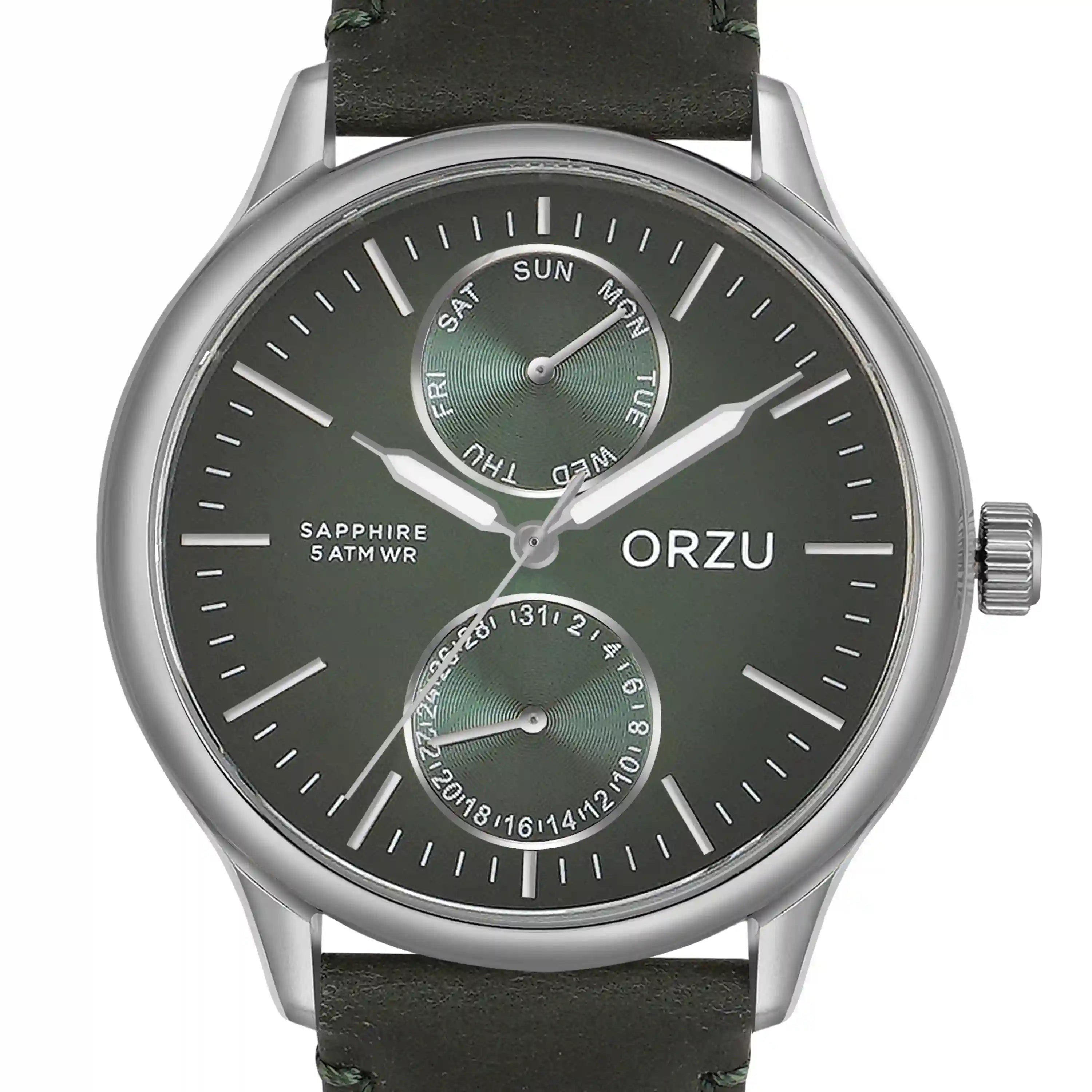 ORZU Multifunction Green Dial Men's Watch