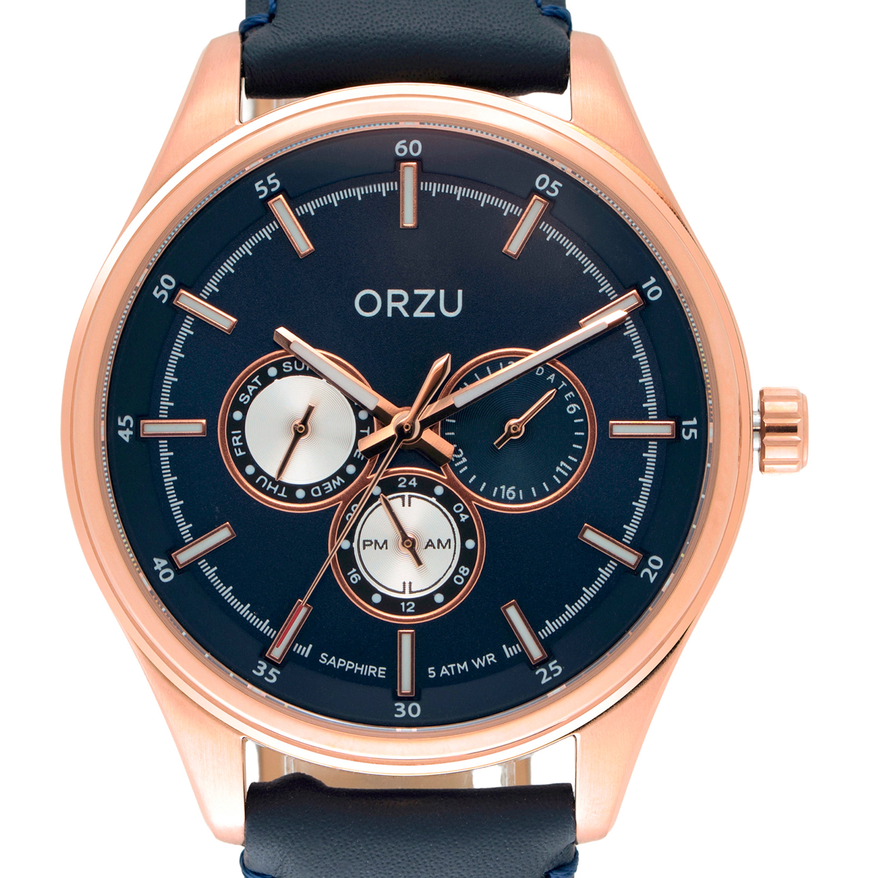 ORZU Multifunction Blue Dial Men's Watch
