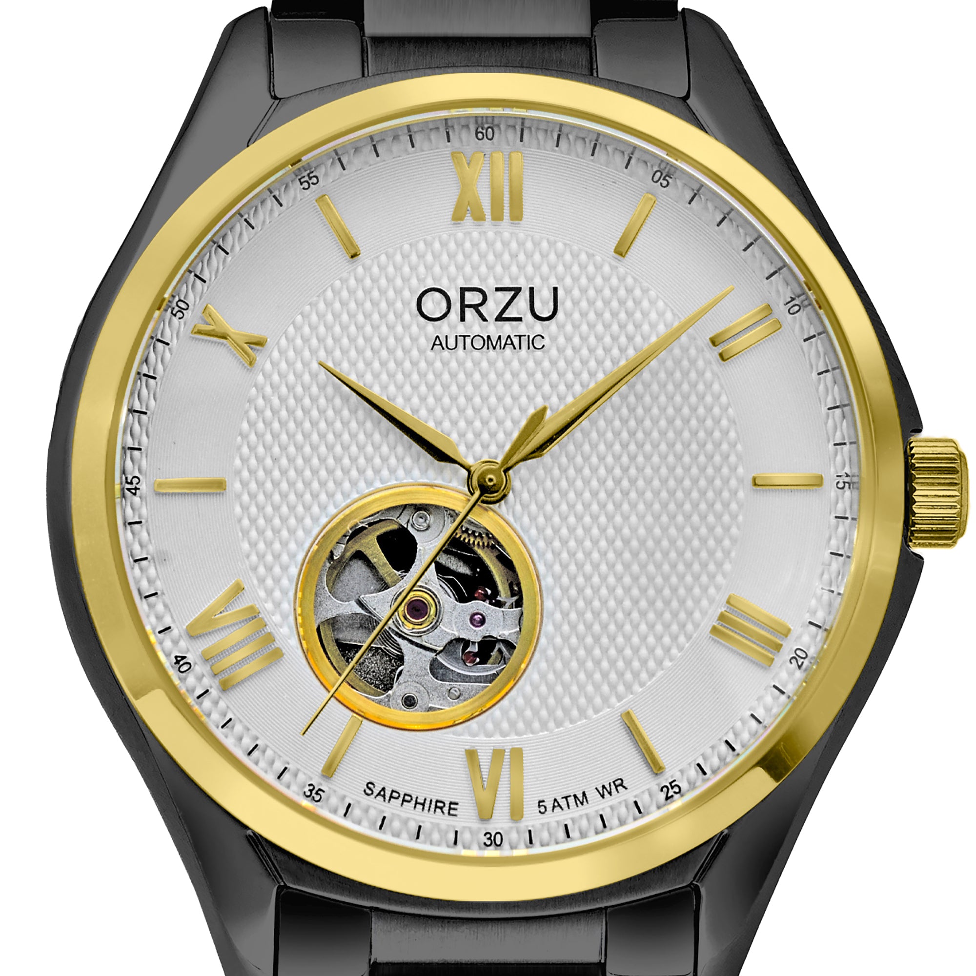 ORZU Automatic White Dial Men's Watch