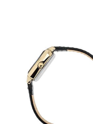 Orzu Watches - Anne Klein Black Dial Black Leather Women's Watch