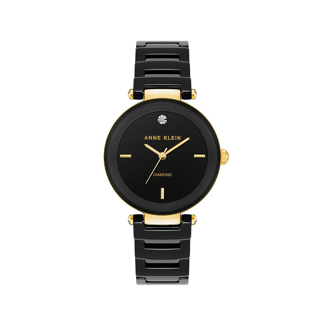 Orzu Watches - Anne Klein Black Dial Women's Watch
