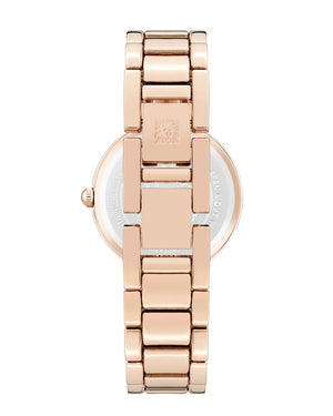 Orzu Watches - ANNE KLEIN Blush Mother-Of-Pearl Rose Gold Metal Round Watch – AK-1362BMRG