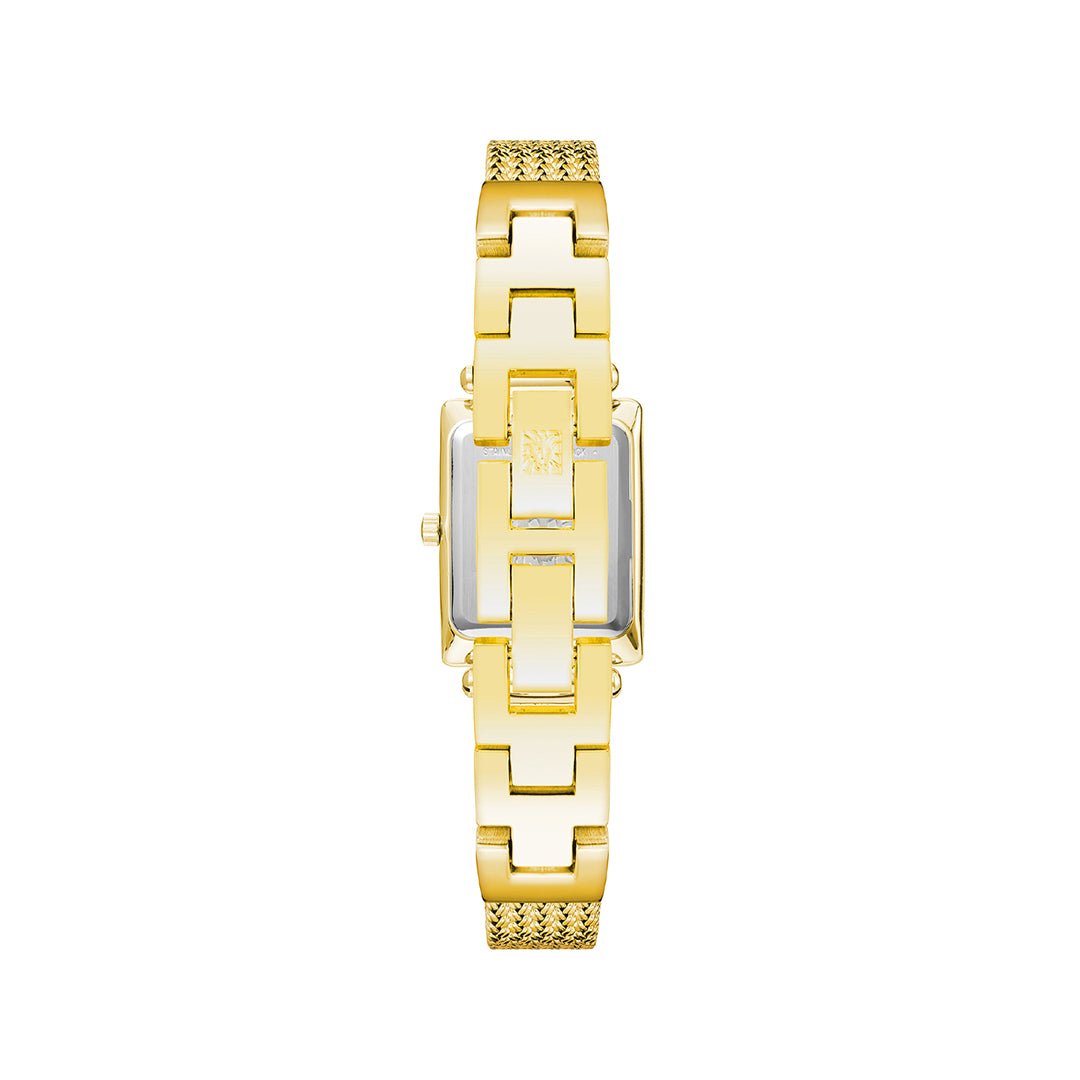 Orzu Watches - Anne Klein Gold Rectangular Dial Women’s Watch