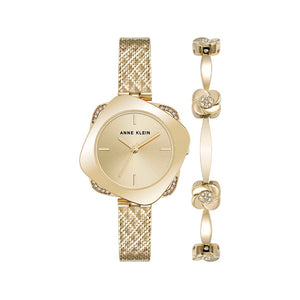 Orzu Watches - Anne Klein Gold Square Dial Women’s Watch