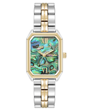 Orzu Watches - ANNE KLEIN Mother-Of-Pearl Silver Tone Metal Rectangle Watch – AK-3775ABTT