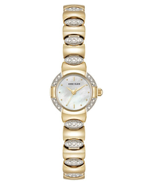Orzu Watches - Anne Klein Off-White Dial Multicolor Stainless Steel Mesh Women's Watch (AK-5613MPTT)