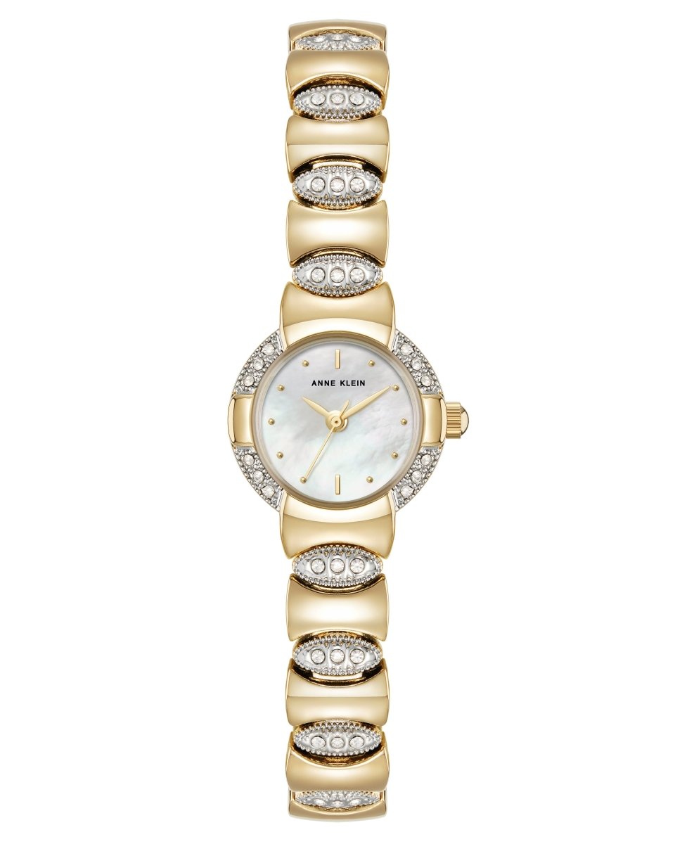 Orzu Watches - Anne Klein Off-White Dial Multicolor Stainless Steel Mesh Women's Watch (AK-5613MPTT)
