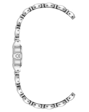 Orzu Watches - Anne Klein Off-White Dial Silver Stainless Steel Mesh Women's Watch (AK-5613MPSV)