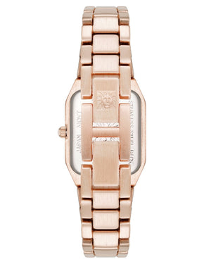 Orzu Watches - ANNE KLEIN Rose Gold Rose Gold Metal Octagon Watch – AK-5038RGRG