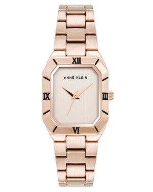 Orzu Watches - ANNE KLEIN Rose Gold Rose Gold Metal Octagon Watch – AK-5038RGRG