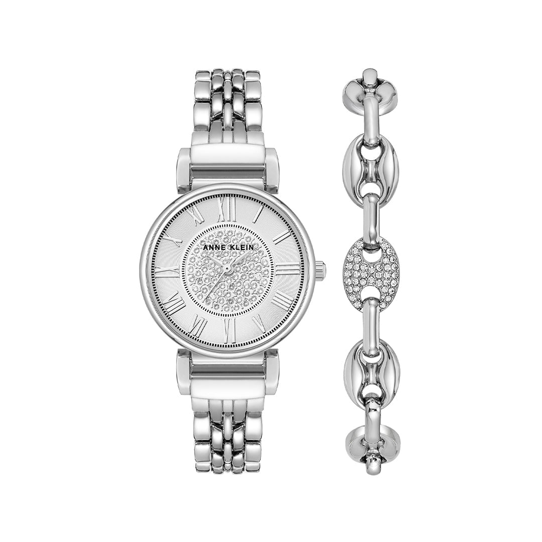 Orzu Watches - Anne Klein Silver Dial Women's Watch
