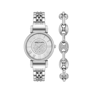 Orzu Watches - Anne Klein Silver Dial Women's Watch