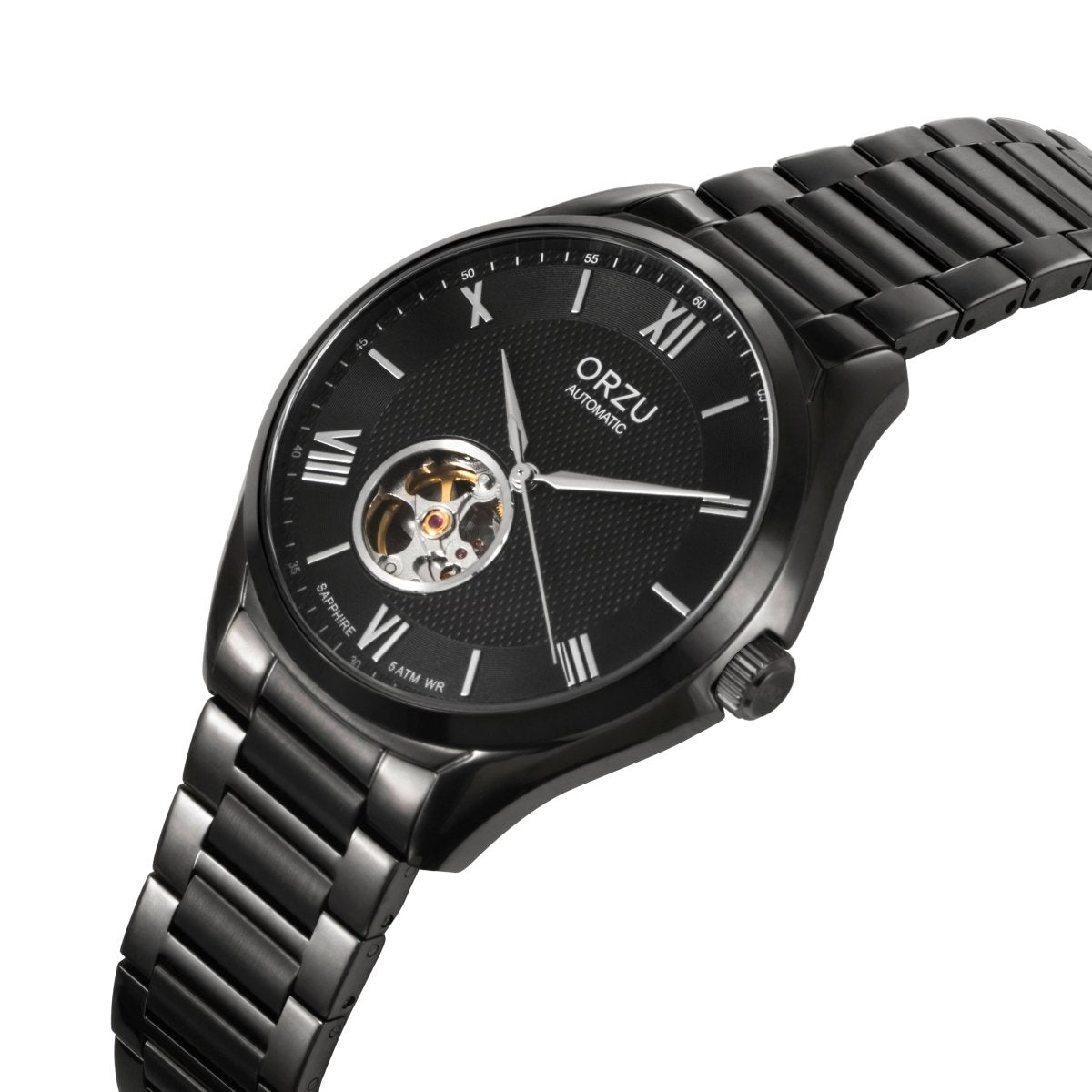 Orzu Watches - Automatic - Black Steel Bracelet