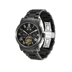 Orzu Watches - Automatic - Black Steel Bracelet