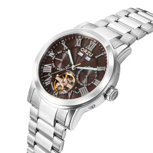 Orzu Watches - Automatic - Brown Steel Bracelet